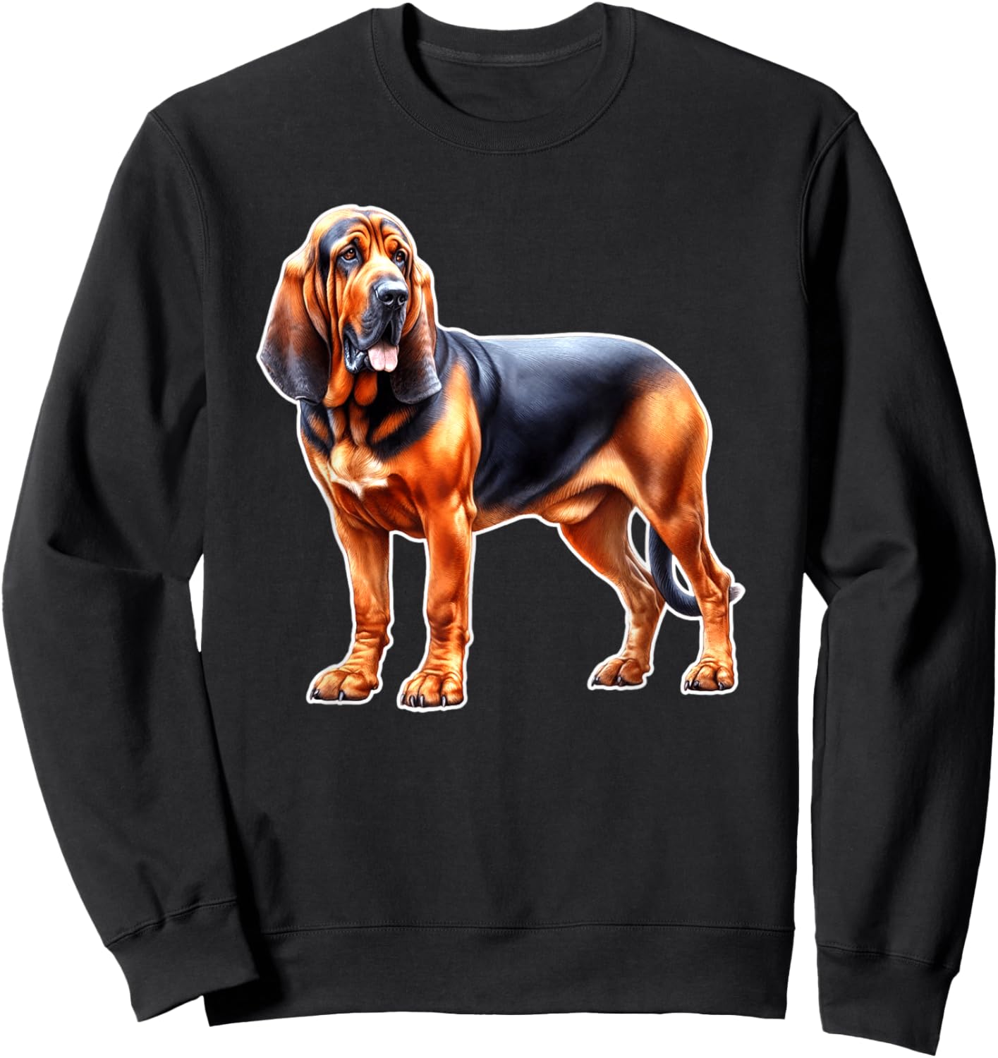 Bloodhound Dog Sweatshirt - Sweatshirt | Black