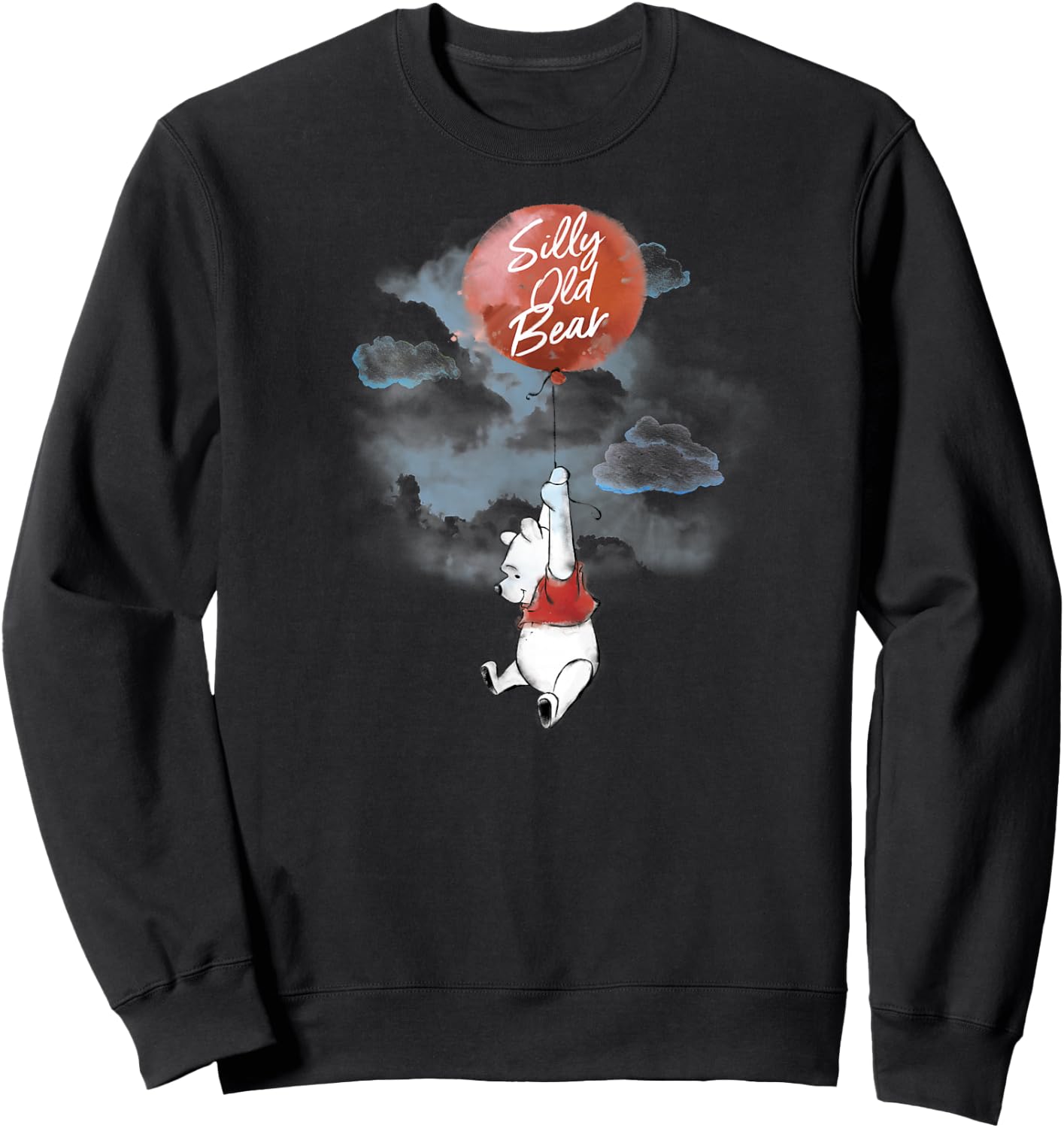 Winnie The Pooh - Silly Old Bear Balloon Sweatshirt - Sweatshirt | Black