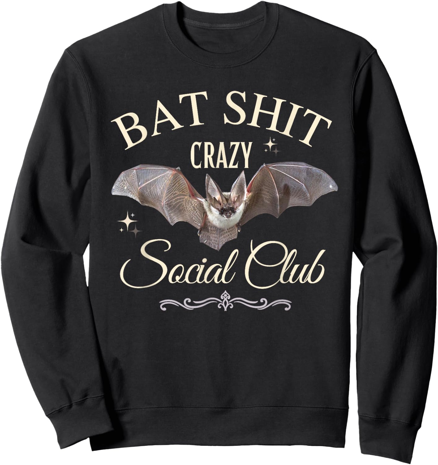Bat Shit Crazy Social Club Sweatshirt - Sweatshirt | Black