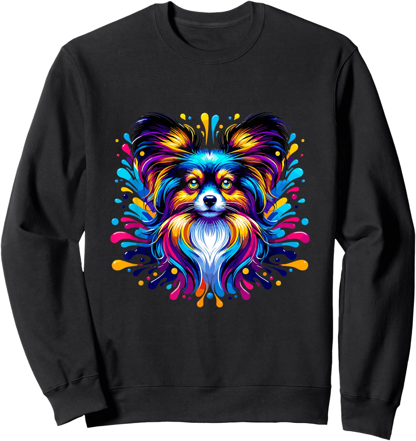Pop Art - colorful Papillon Sweatshirt - Sweatshirt | Black