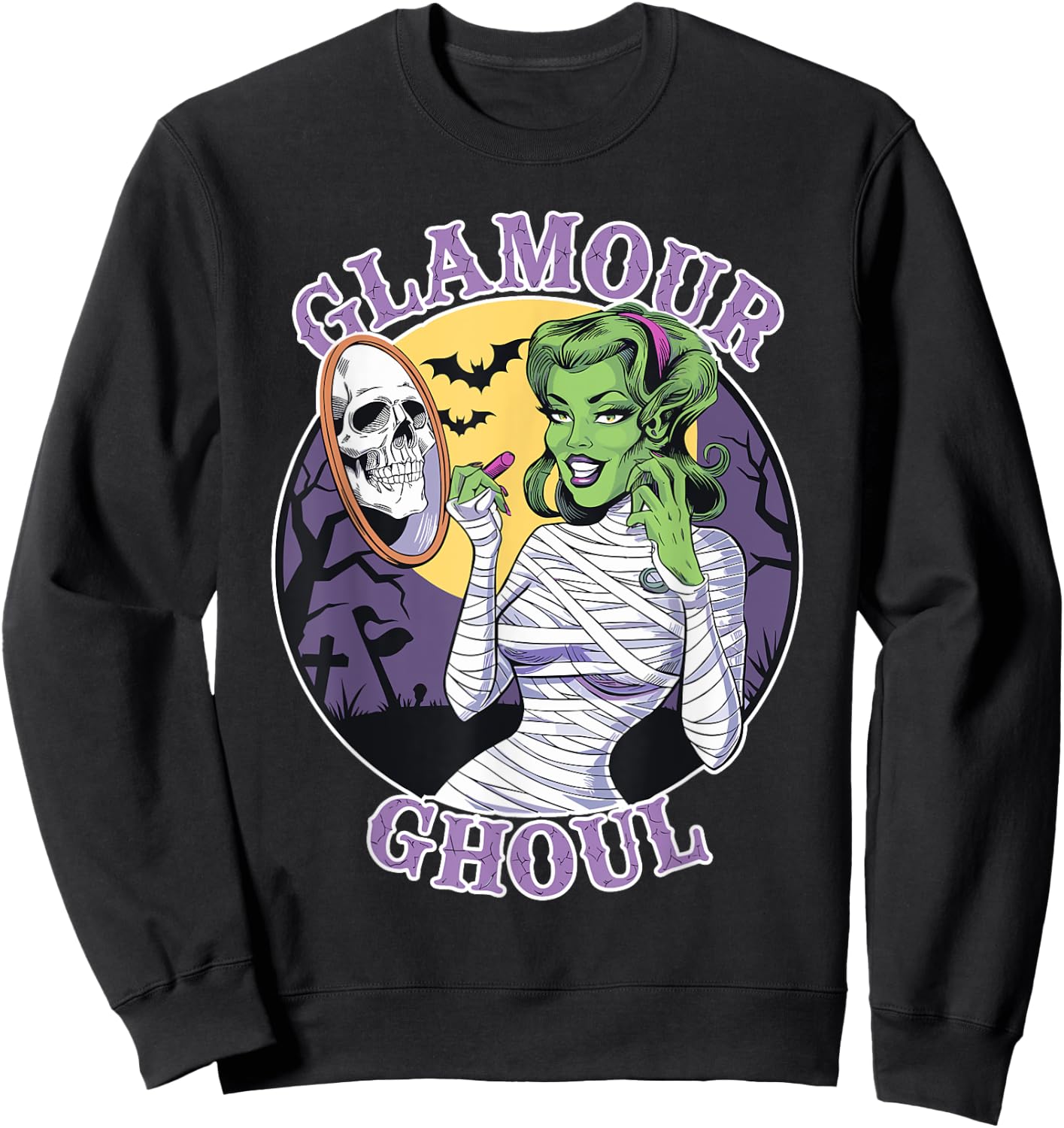 Glamour Ghoul | Ghoul Gang | Ghouls Just Wanna Have Fun Sweatshirt - Sweatshirt | Black