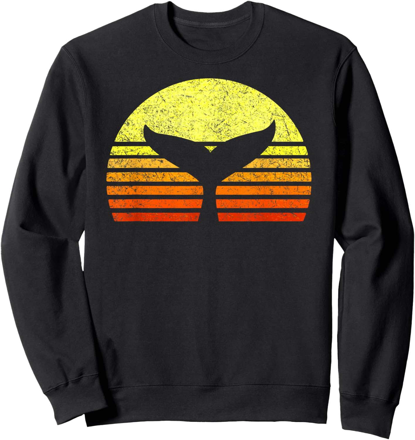 Save the Whales Nautical Ocean Killer Whale Sea Conservation Sweatshirt - Sweatshirt | Black