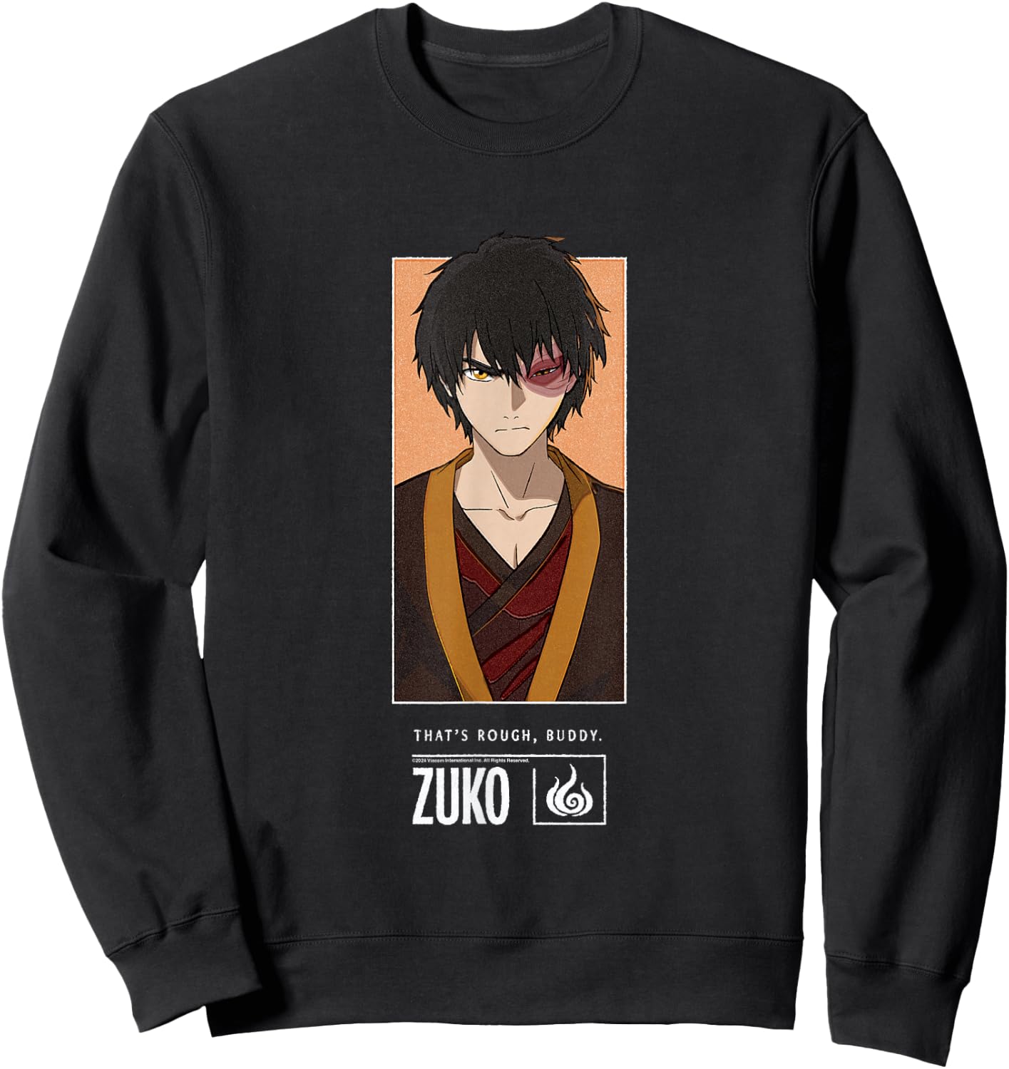 Avatar The Last Airbender Zuko Firebending Master Sweatshirt - Sweatshirt | Black