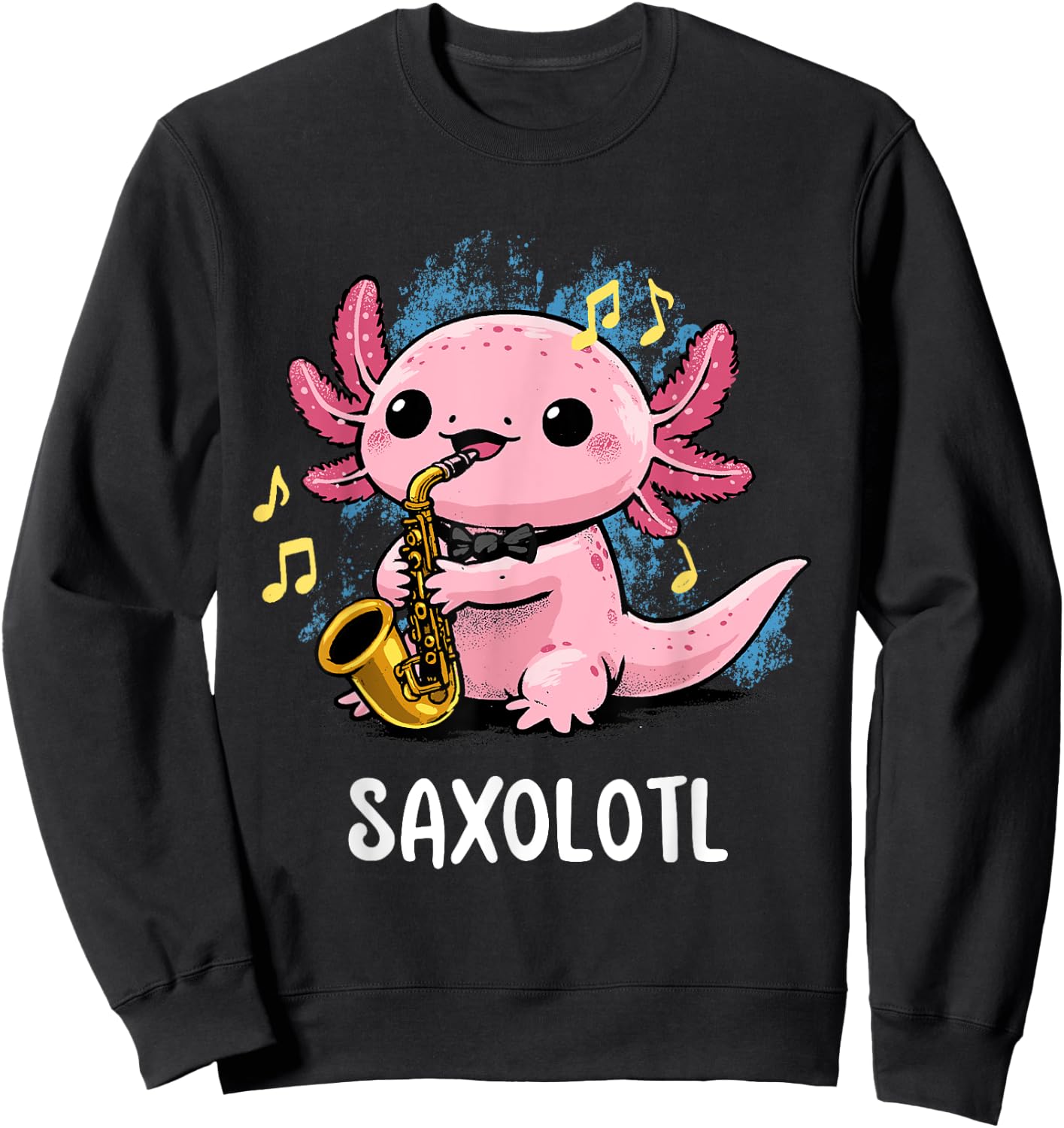 Axolotl apparel Saxolotl Saxophone Axolotl Music Sax Teacher Women Kids Sweatshirt - Sweatshirt | Black