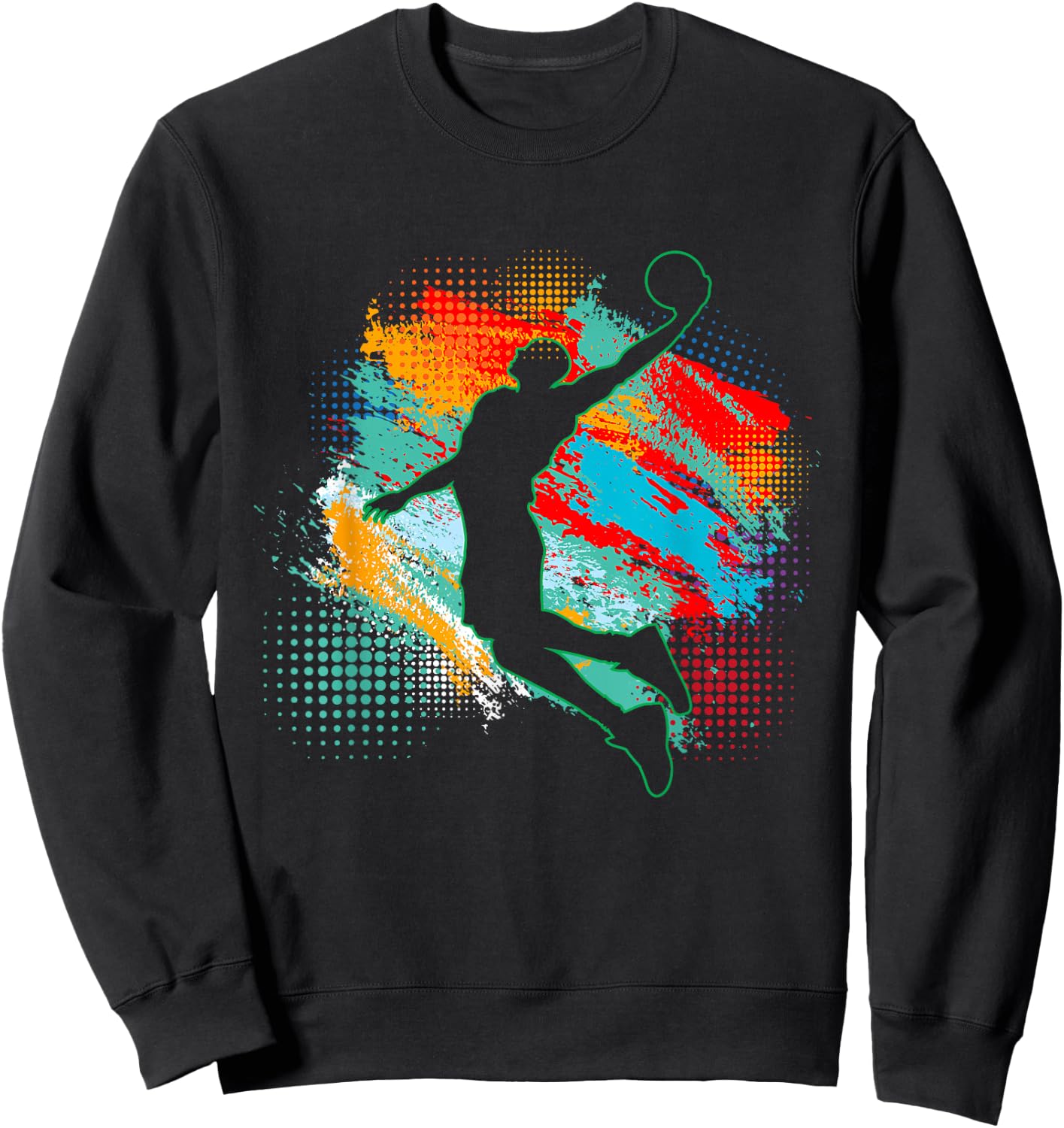 Basketball Sports Fan Men Kids Youth Player Sweatshirt - Sweatshirt | Black