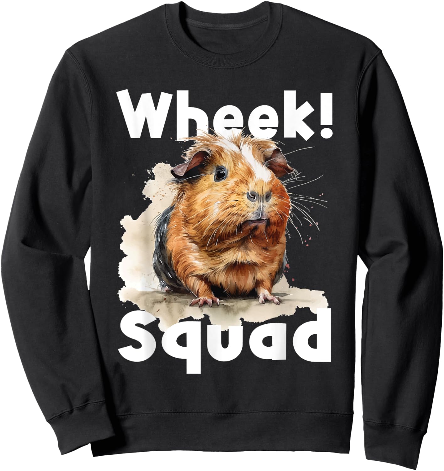 Wheek Squad - Guinea Pig Owner Pet Animal Lover Veterinarian Sweatshirt - Sweatshirt | Black