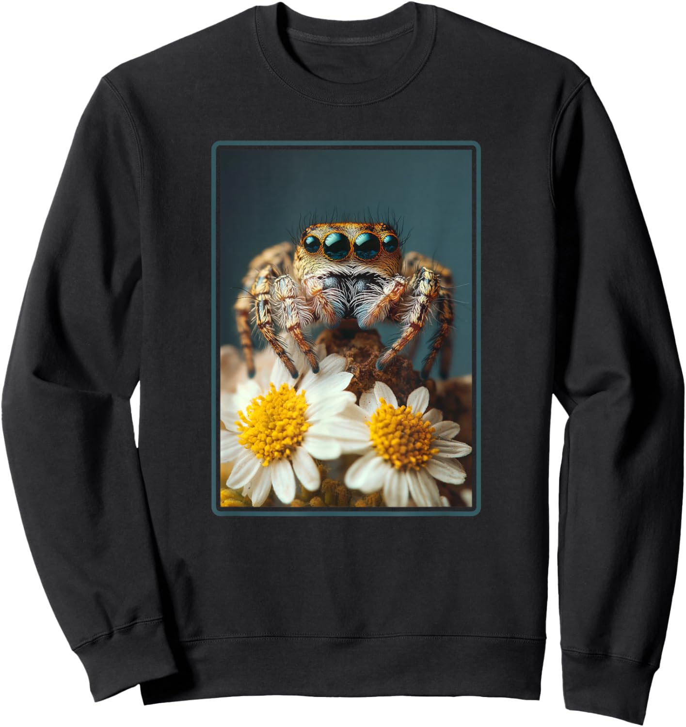 Jumping Spiders Jumping Spider Sweatshirt - Sweatshirt | Black
