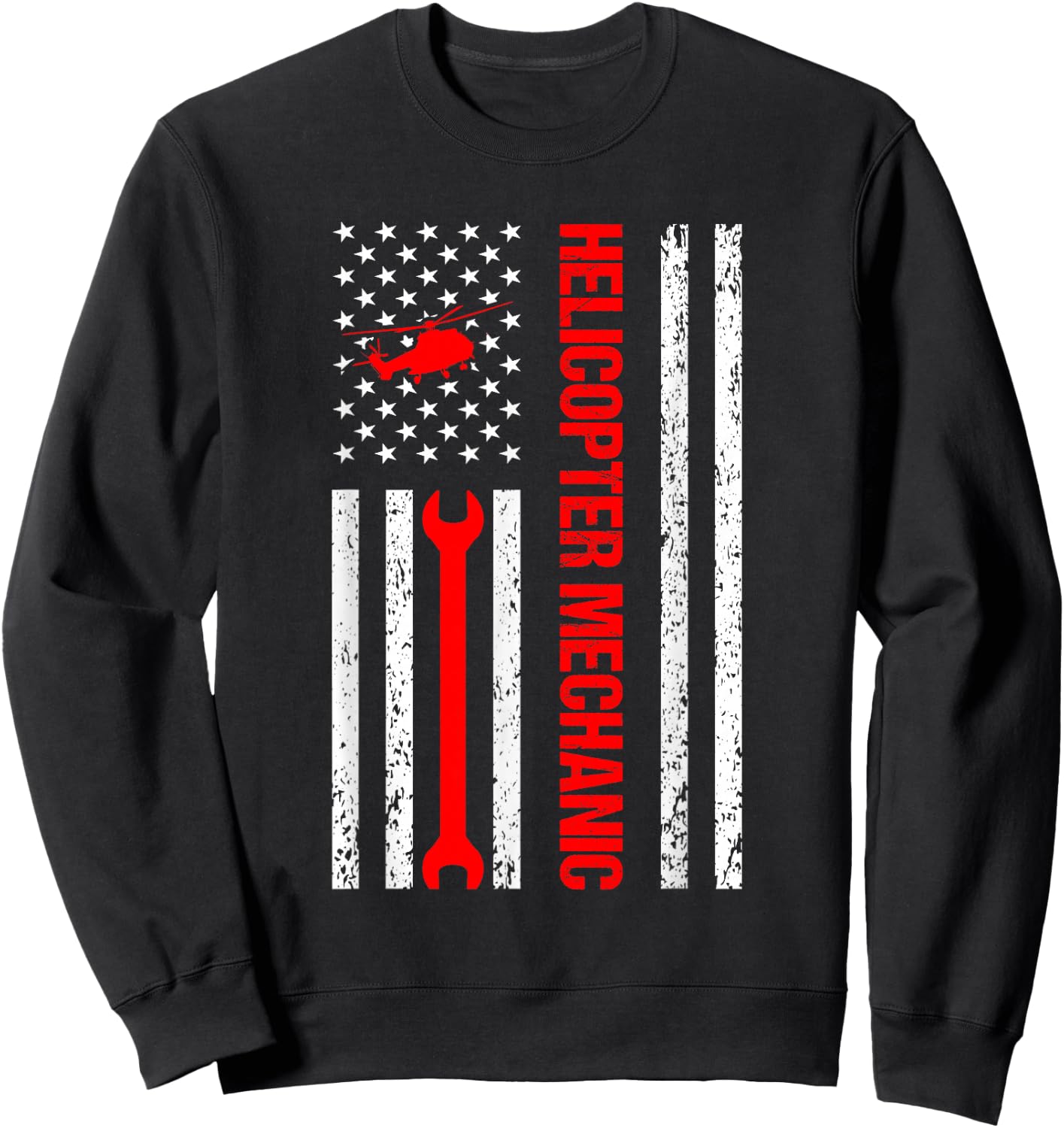 Helicopter Mechanic Design Women Sweatshirt - Sweatshirt | Black