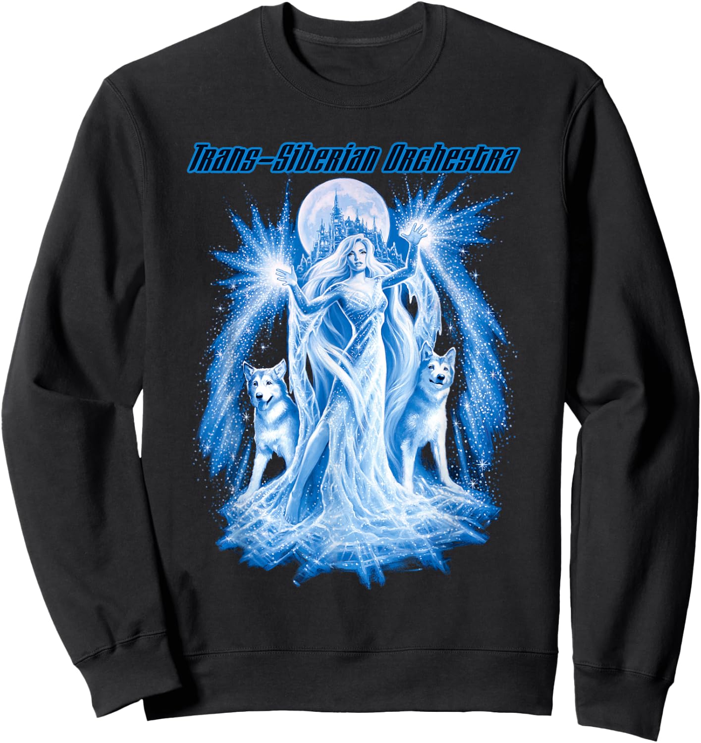 Trans-Siberian Orchestra – Logo Wolves , Blue Sweatshirt - Sweatshirt | Black