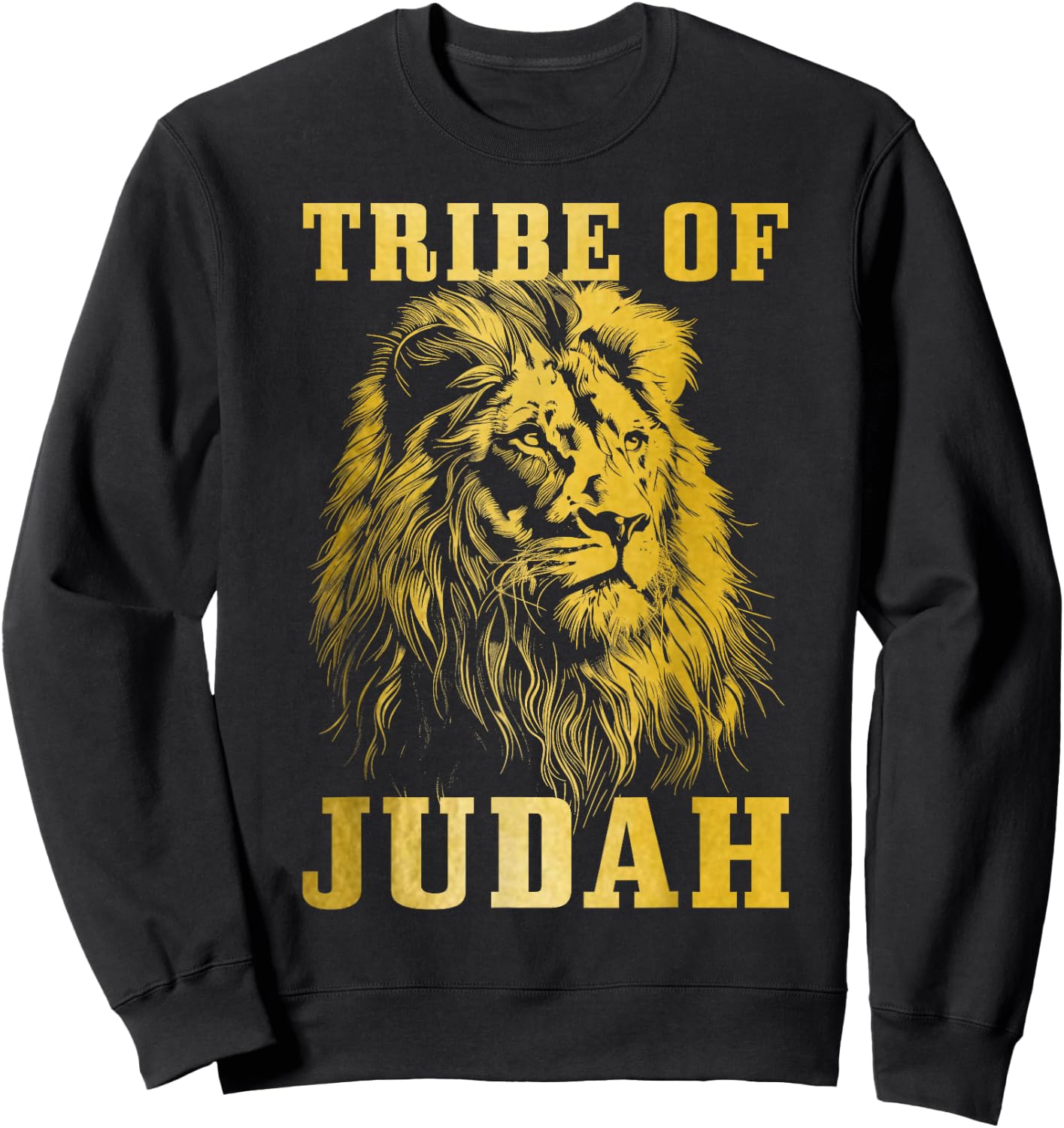 Lion Of Judah Tribe Hebrew Israelite Christian Jewish YHWH Sweatshirt - Sweatshirt | Black