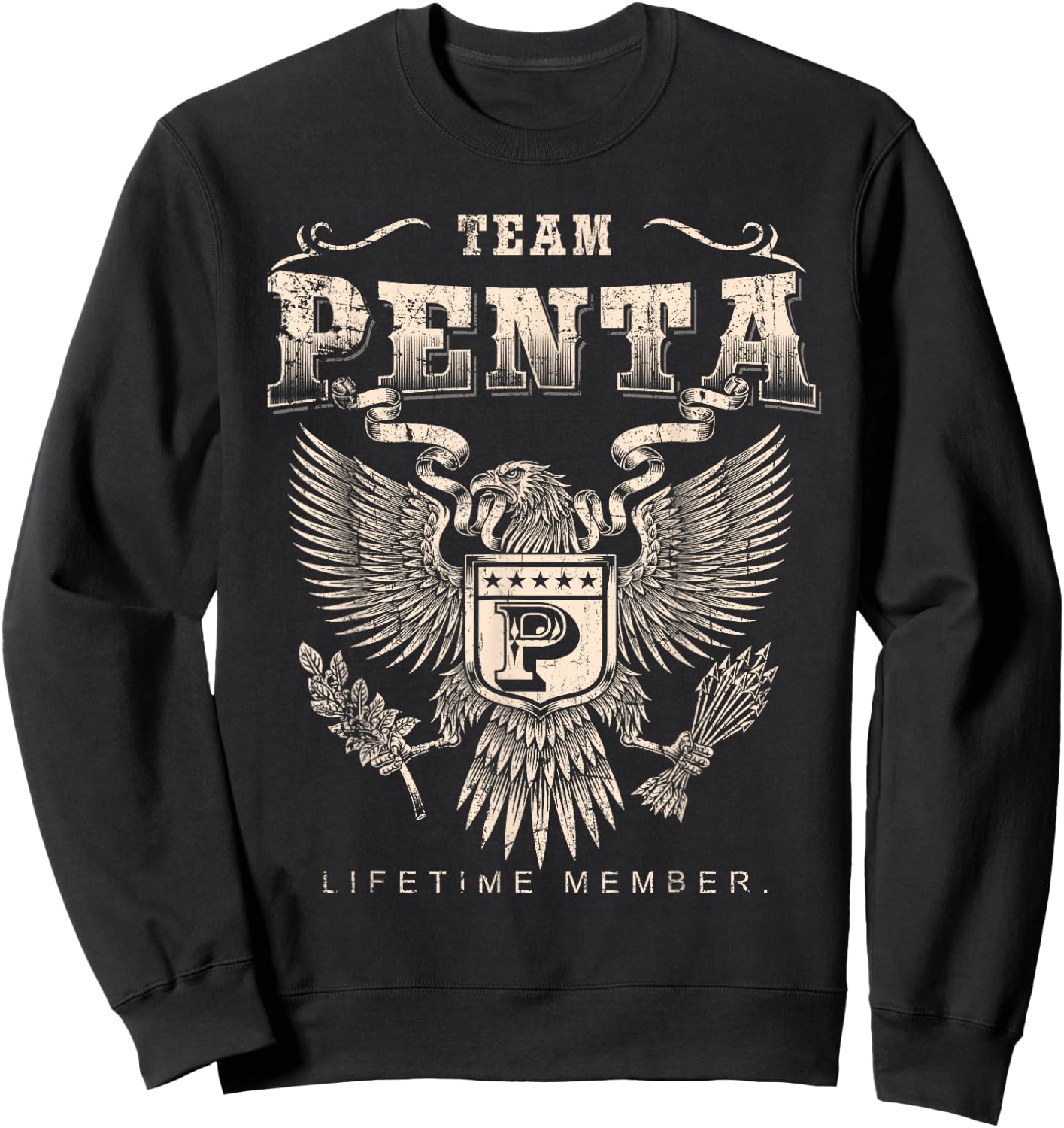Team Penta Lifetime Member - Penta Name Sweatshirt - Sweatshirt | Black