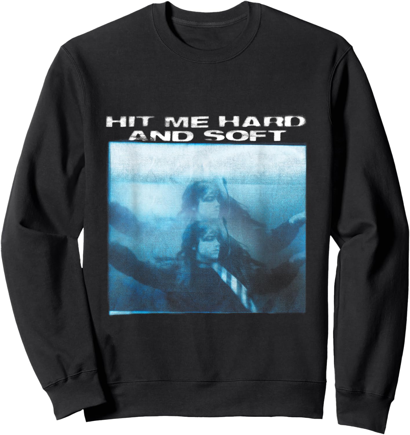 Official Billie Eilish HIT ME HARD AND SOFT Floating Sweatshirt - Sweatshirt | Black