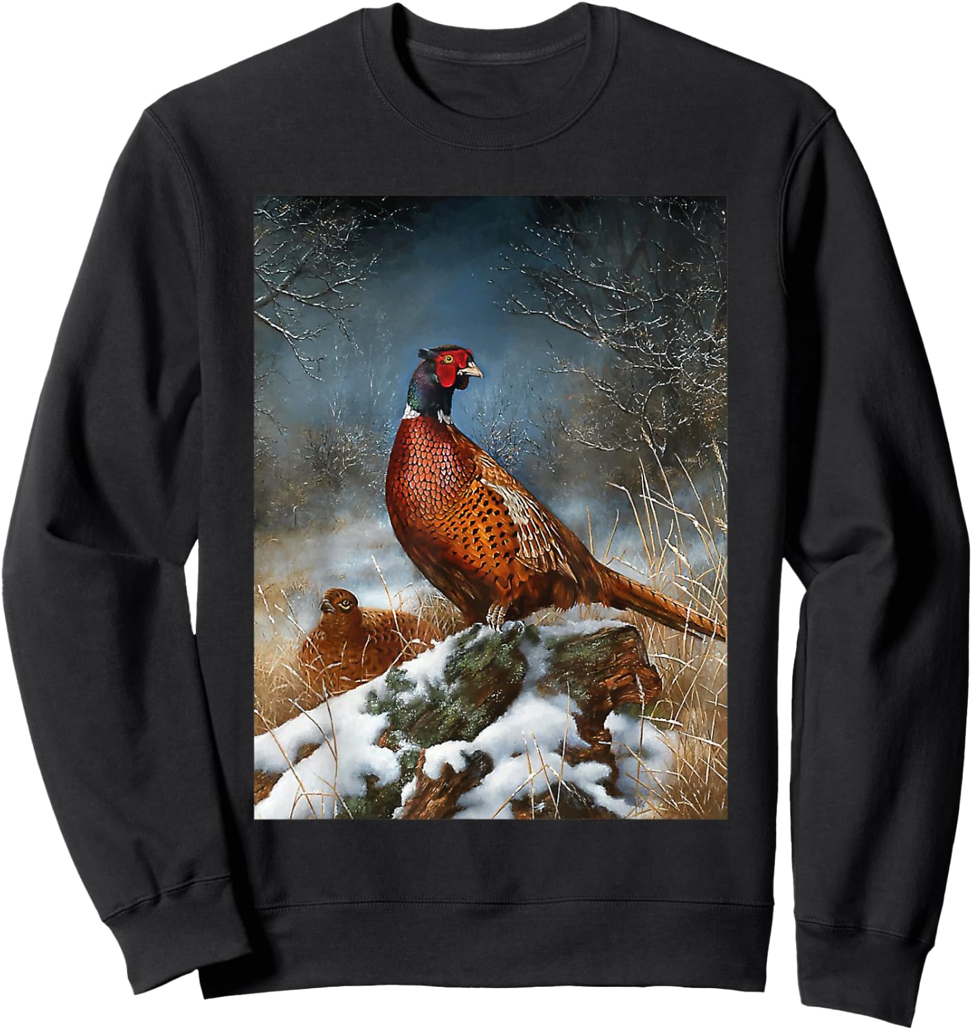 Pheasant Bird Species Hunting Accessories Sweatshirt - Sweatshirt | Black