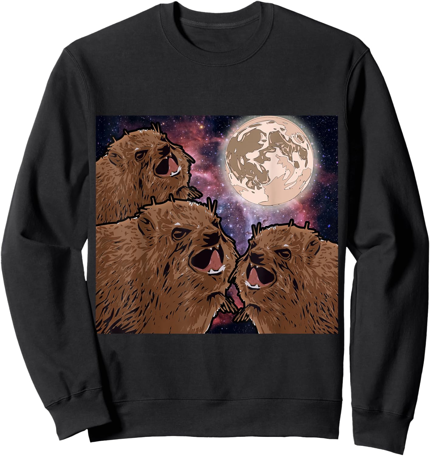 Three Hyrax Moon Sweatshirt - Sweatshirt | Black