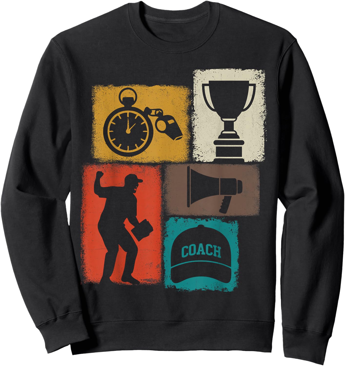 Coach Vintage Collage Instructor Sweatshirt - Sweatshirt | Black