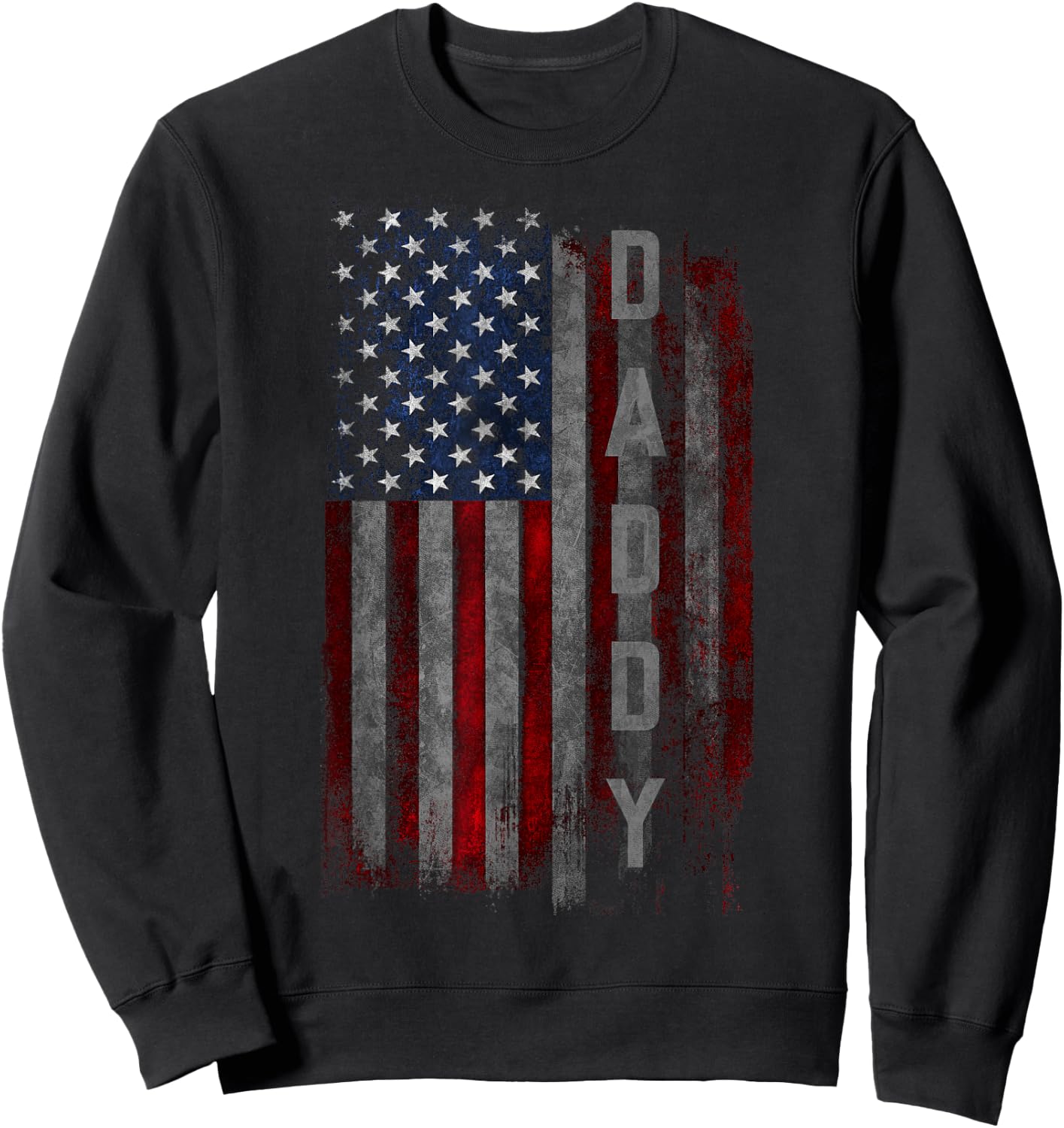 DADDY American Flag Sweatshirt - Sweatshirt | Black