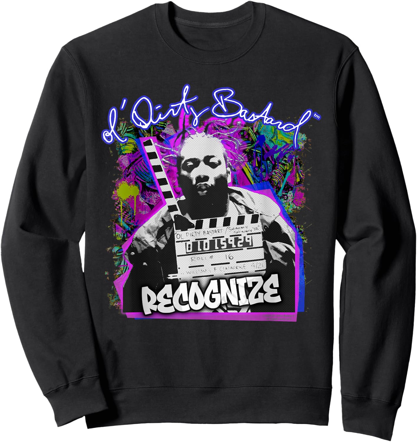 ODB Ol Dirty Ba--ard Recognize Graff Vintage Hip Hop Rap Sweatshirt - Sweatshirt | Black