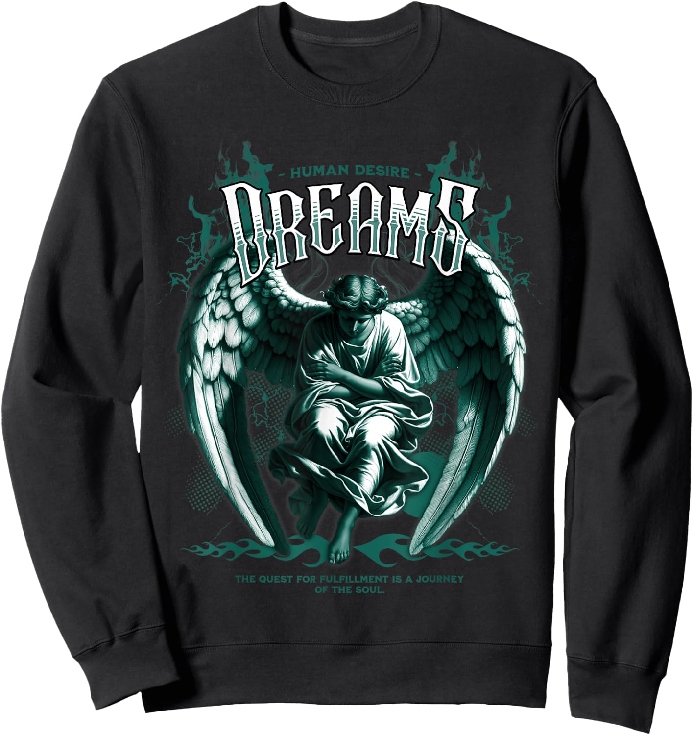 Human Desire Oxidized Green 4s Matching Women Sweatshirt - Sweatshirt | Black