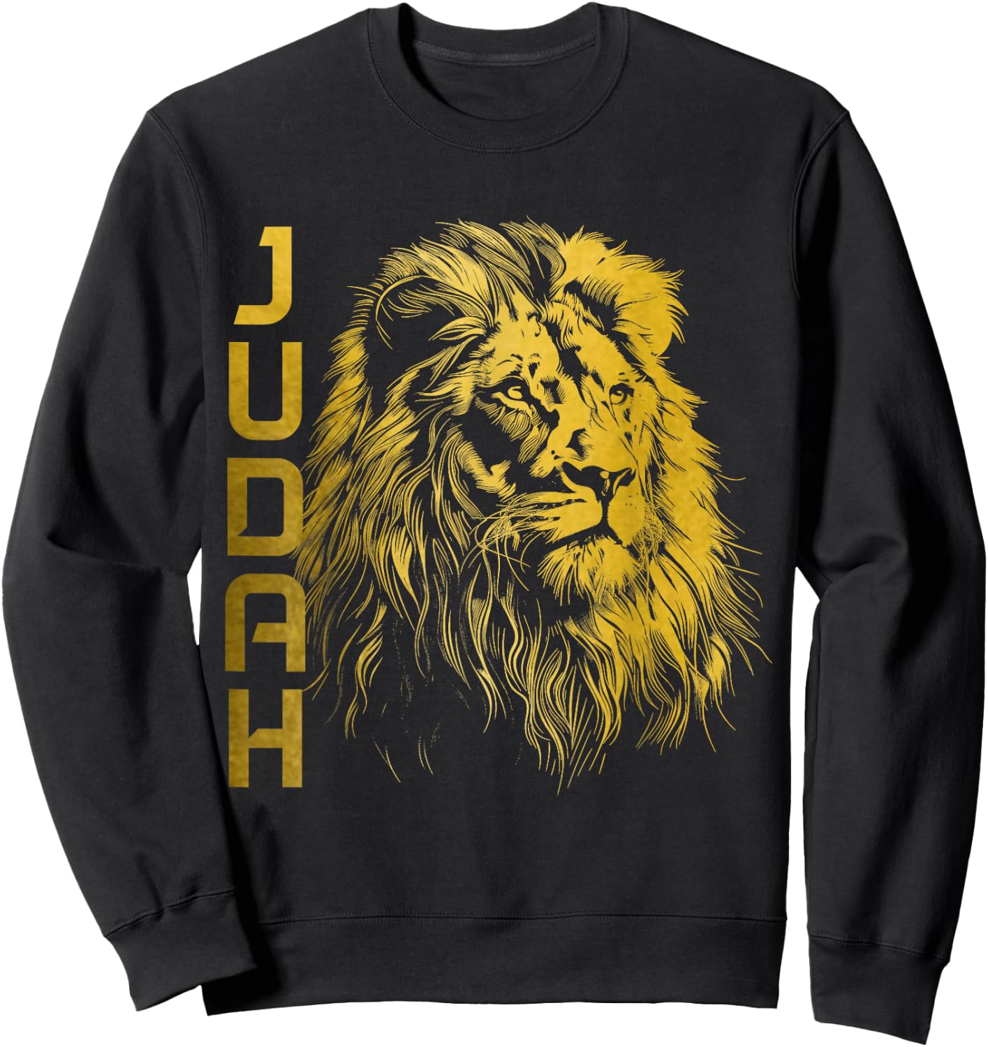 Lion Of Judah Hebrew Israelite Christian Jewish African YHWH Sweatshirt - Sweatshirt | Black