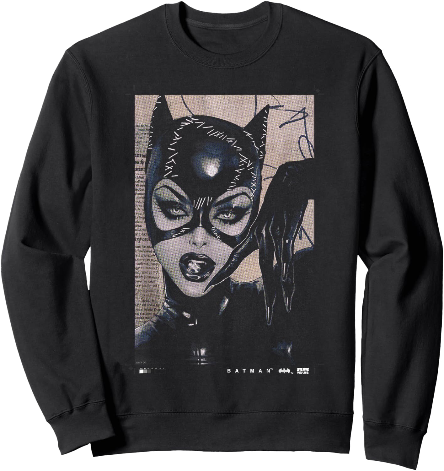 Batman Catwoman 85th Anniversary Comic Cover Sweatshirt - Sweatshirt | Black