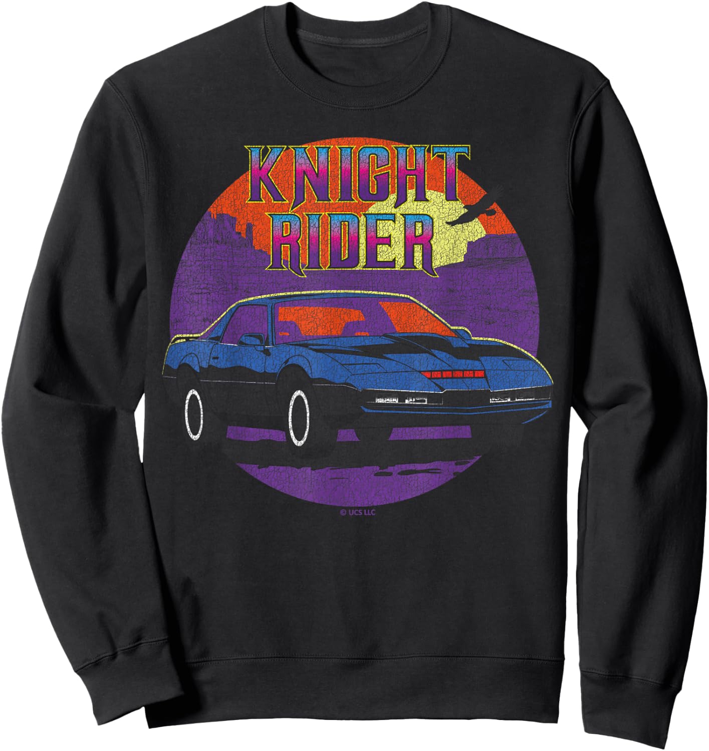 Knight Rider Retro Car Adventure Iconic Sweatshirt - Sweatshirt | Black