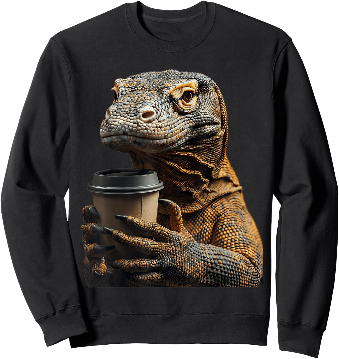 Komodo Dragon Coffee Sweatshirt - Sweatshirt | Black