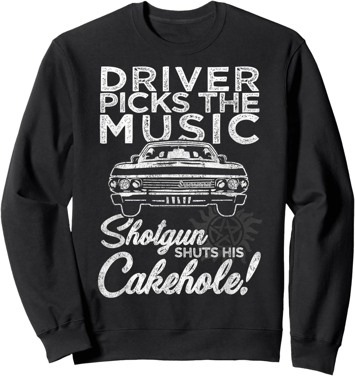 Supernatural Driver Picks Music Sweatshirt - Sweatshirt | Black