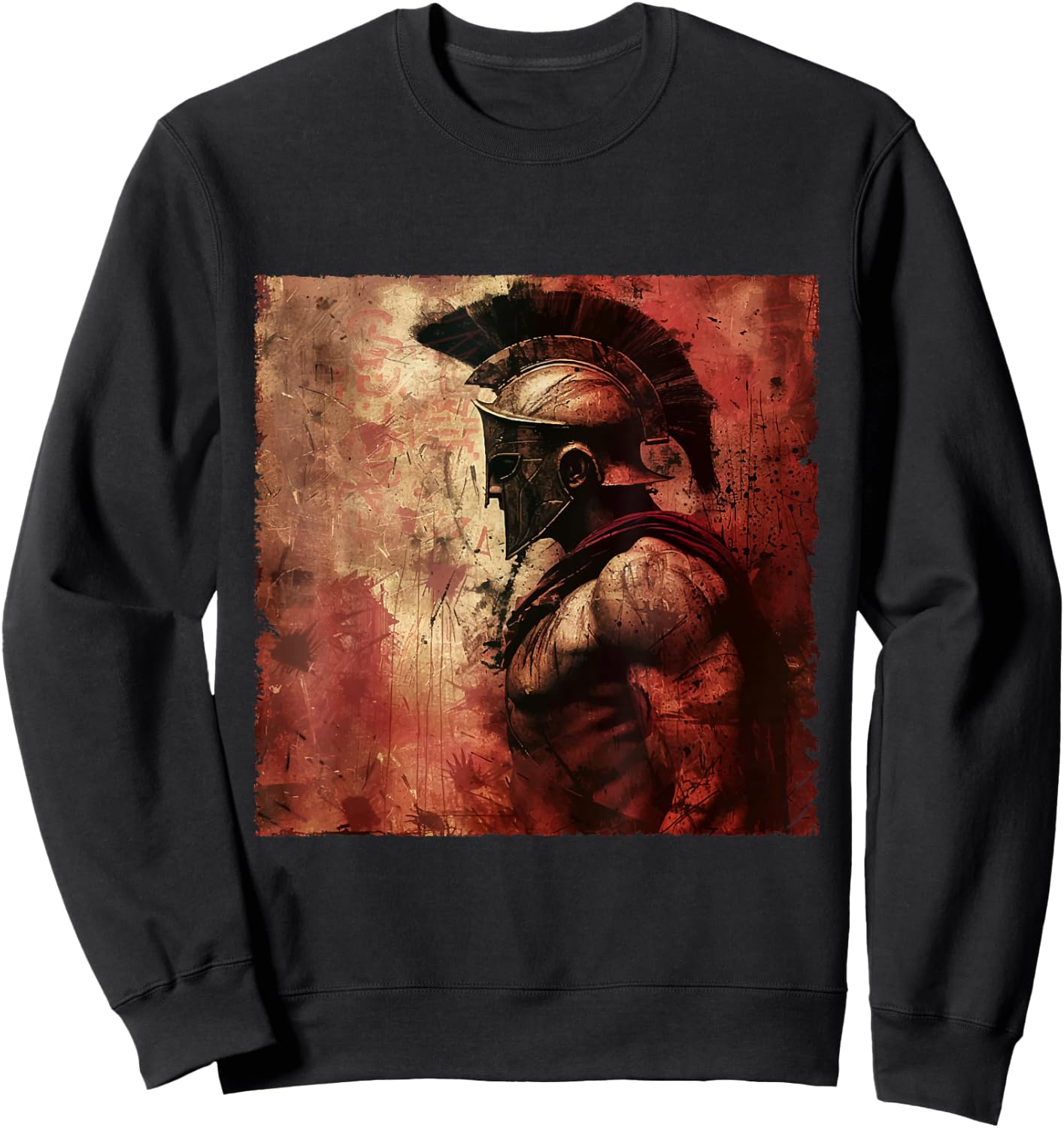 Sparta Spartan Fighter Helmet Greeks Leonidas Sparta Sweatshirt - Sweatshirt | Black