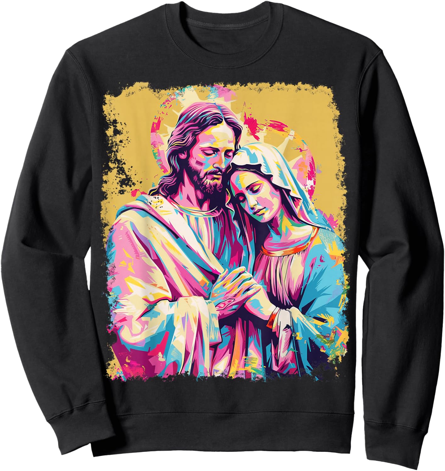 Jesus Christ Saint Mary Magdalene Sweatshirt - Sweatshirt | Black