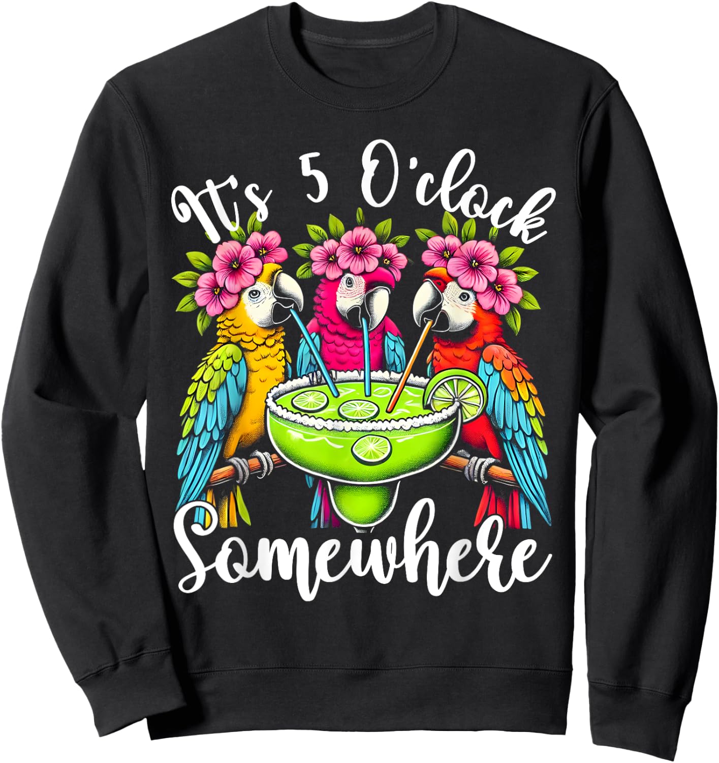 It's 5 O'clock Somewhere Sweatshirt - Sweatshirt | Black