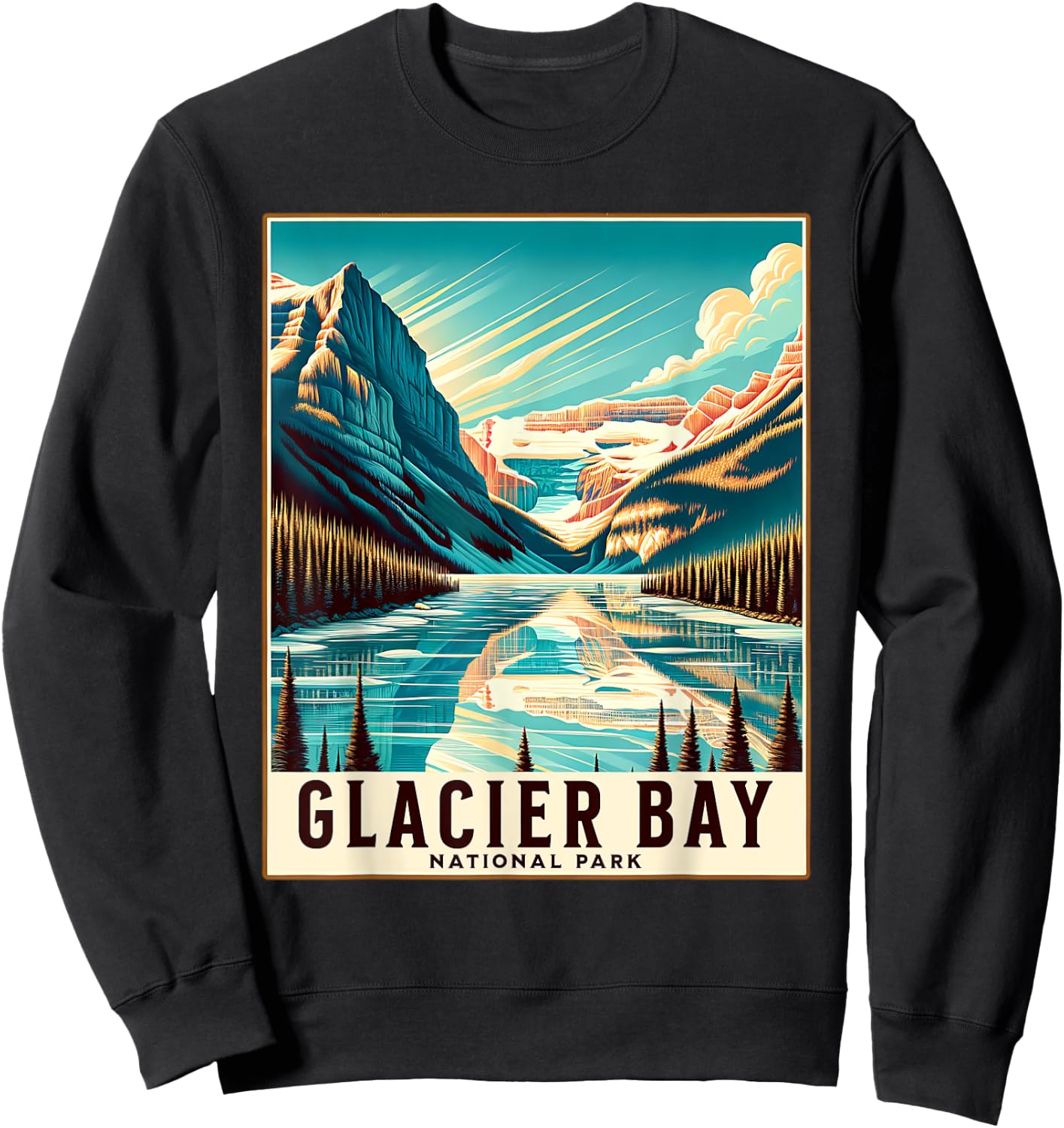 Glacier Bay National Park Sweatshirt - Sweatshirt | Black