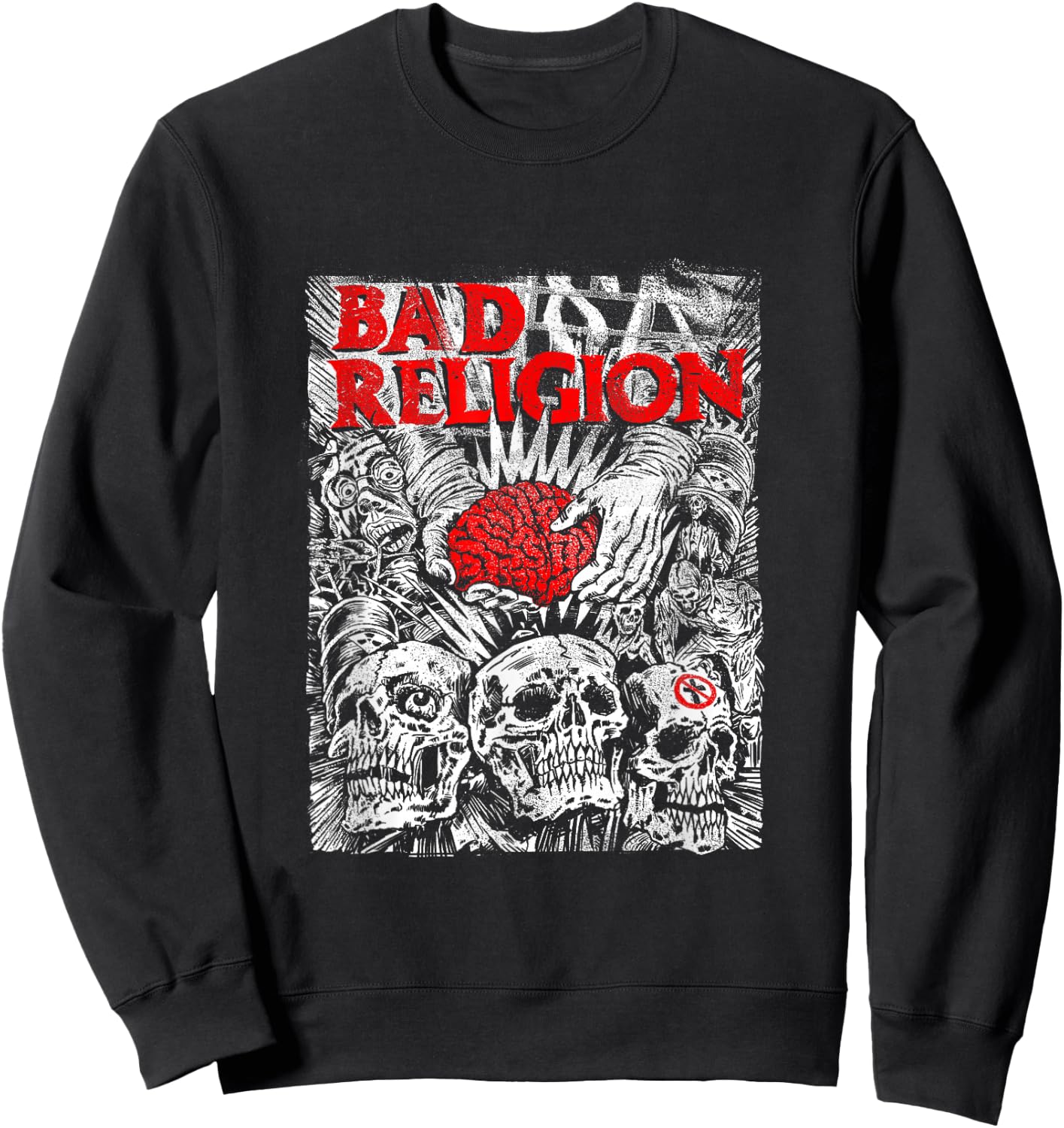 Bad Religion - Official Merchandise - Brain Surgery Sweatshirt - Sweatshirt | Black