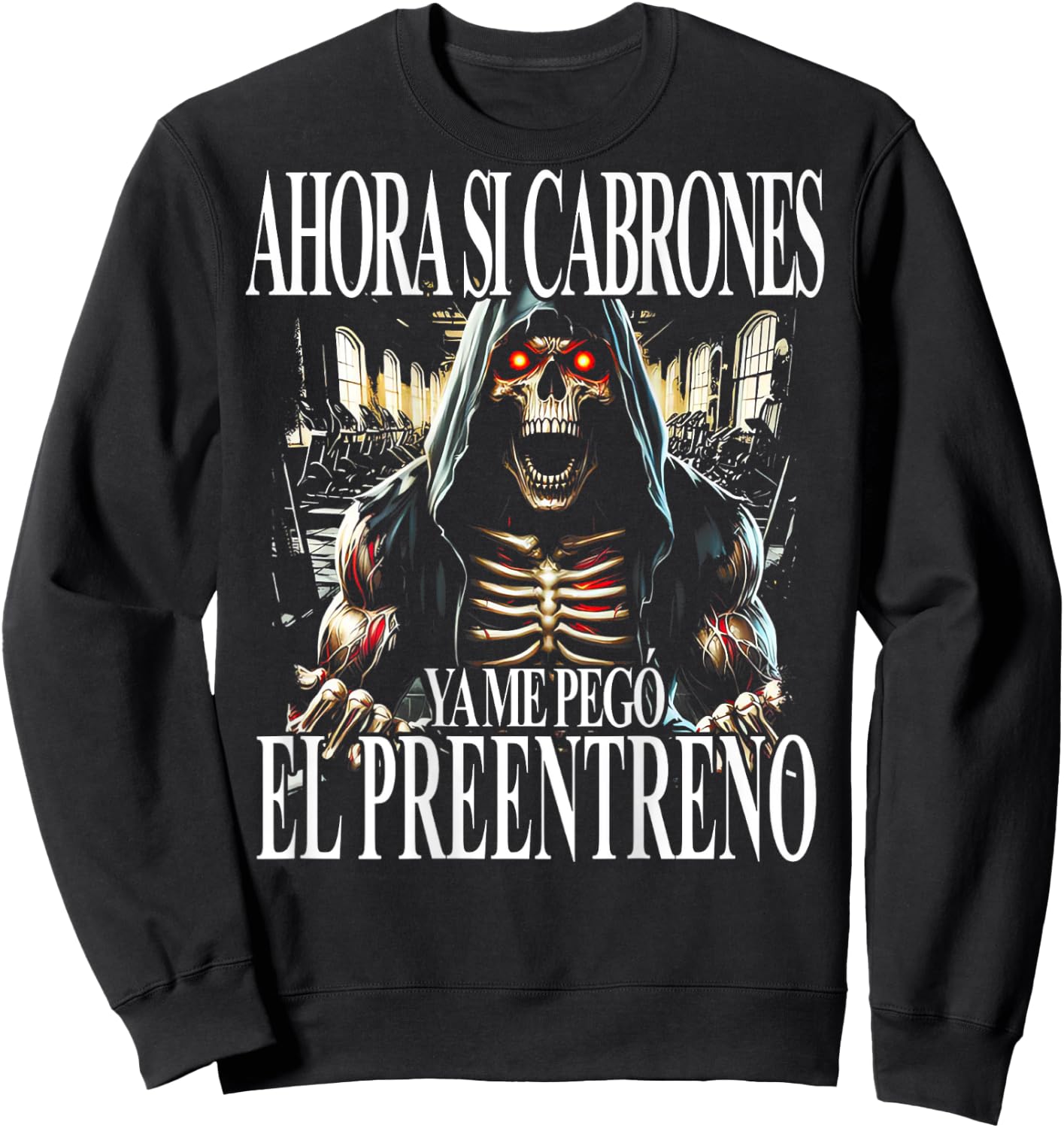 Frases Chidas Funny Mexicans Sarcasm Skull Sayings Mexico Sweatshirt - Sweatshirt | Black