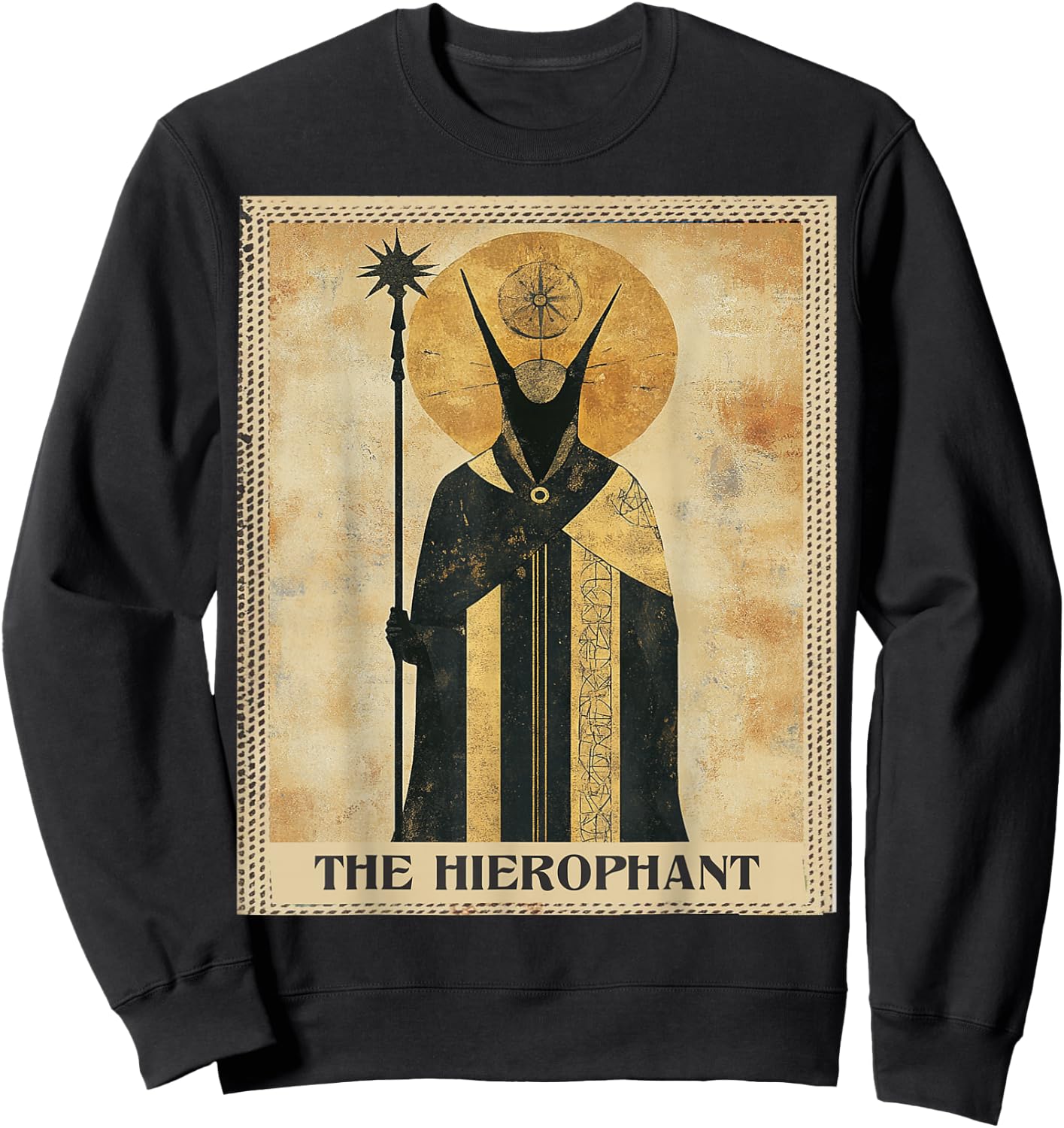 Witch Tarot Card The Hierophant Sweatshirt - Sweatshirt | Black