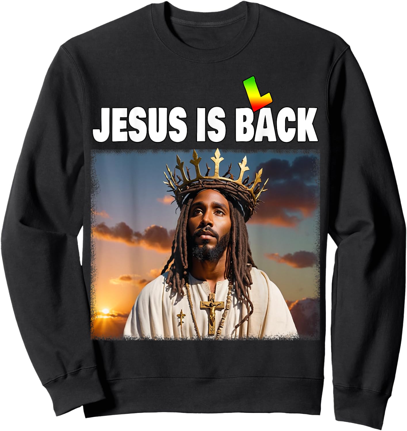 Black History Jesus Sweatshirt - Sweatshirt | Black