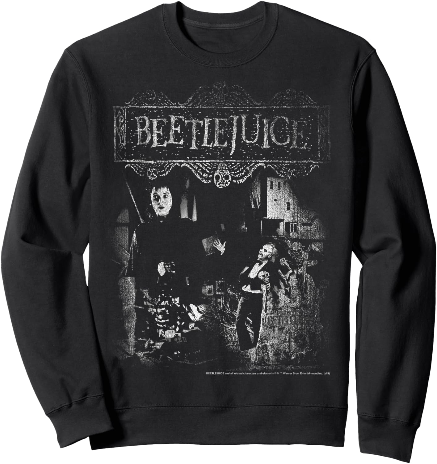 Beetlejuice Dark Poster Sweatshirt - Sweatshirt | Black