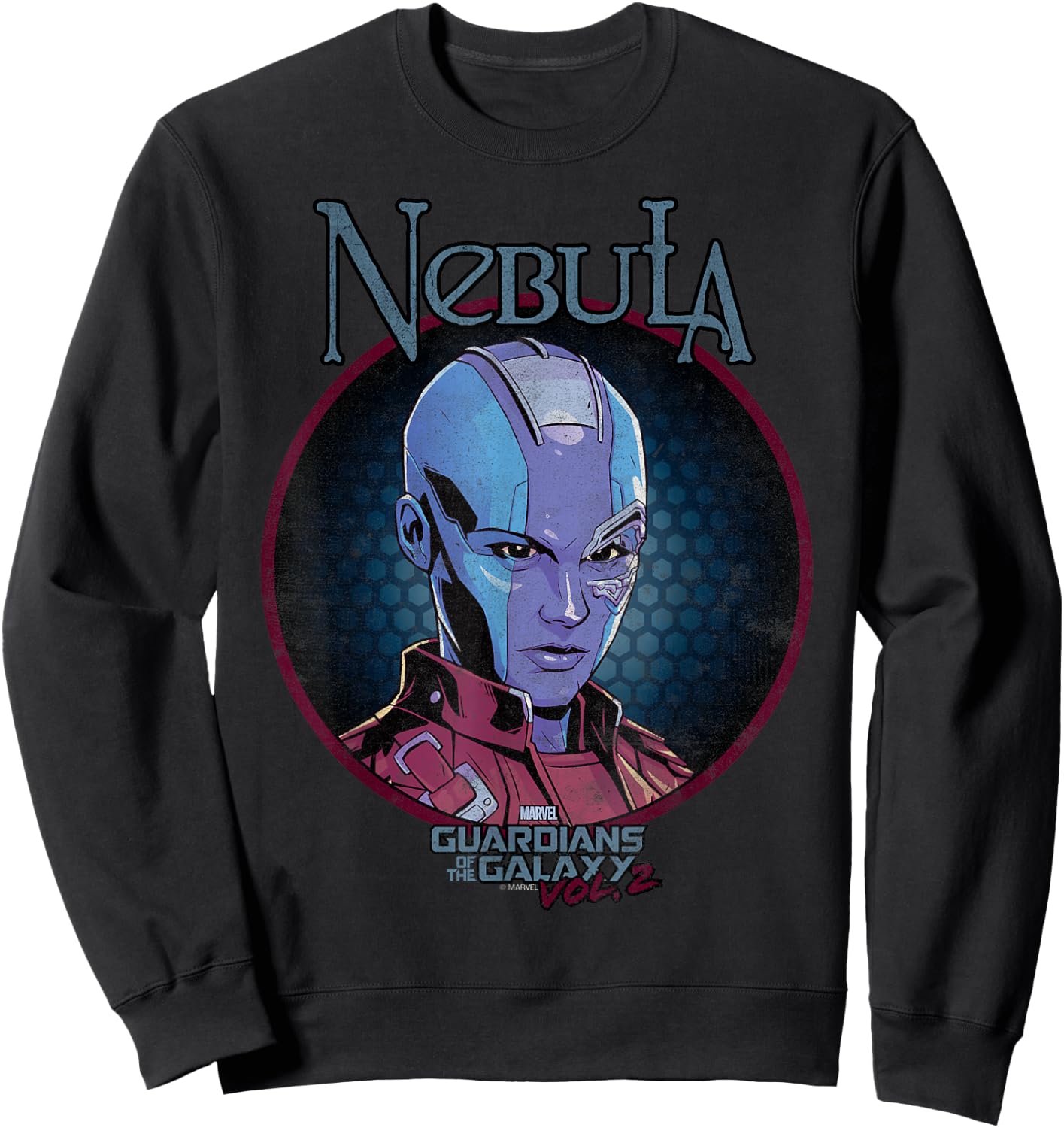 Marvel Guardians of The Galaxy Vol 2 Nebula Rock Portrait Sweatshirt - Sweatshirt | Black