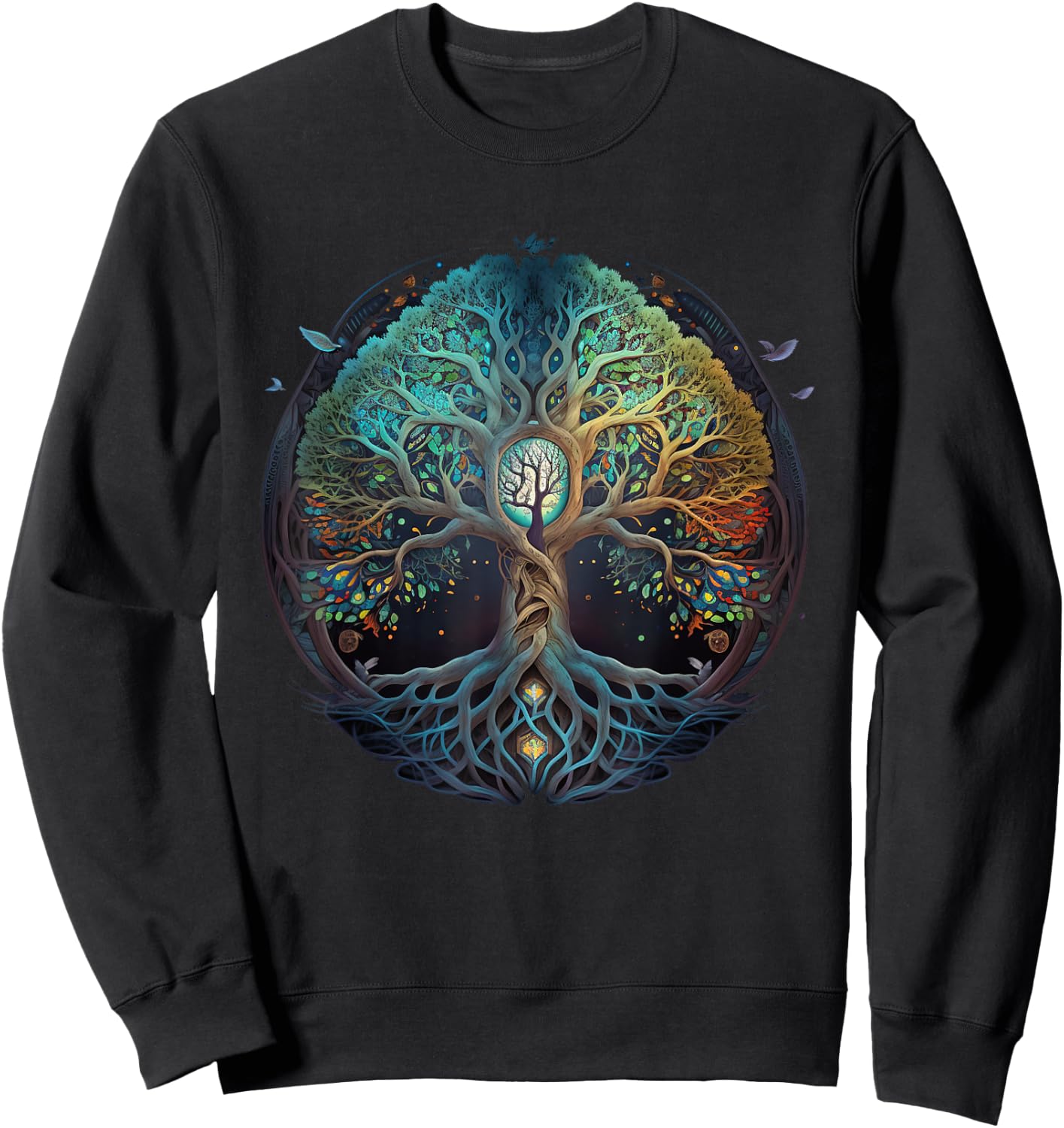 Tree Of Life Gift The Tree Of Life Meditation Sweatshirt - Sweatshirt | Black