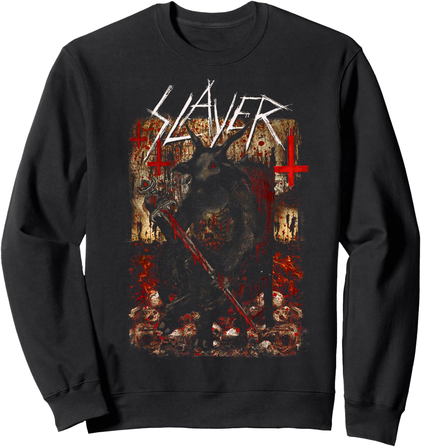 Slayer – Hellthrone Sweatshirt - Sweatshirt | Black