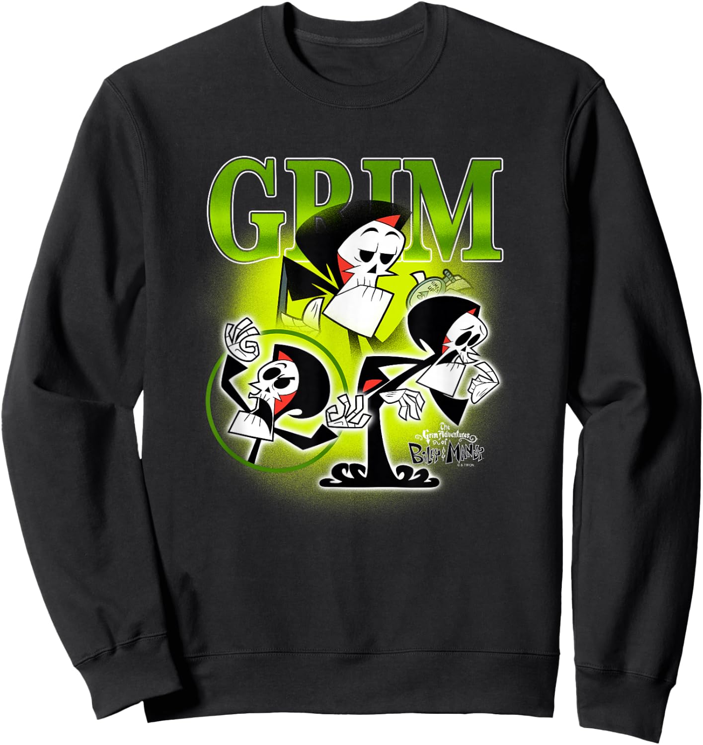 The Grim Adventures of Billy and Mandy Grim Retro Montage Sweatshirt - Sweatshirt | Black