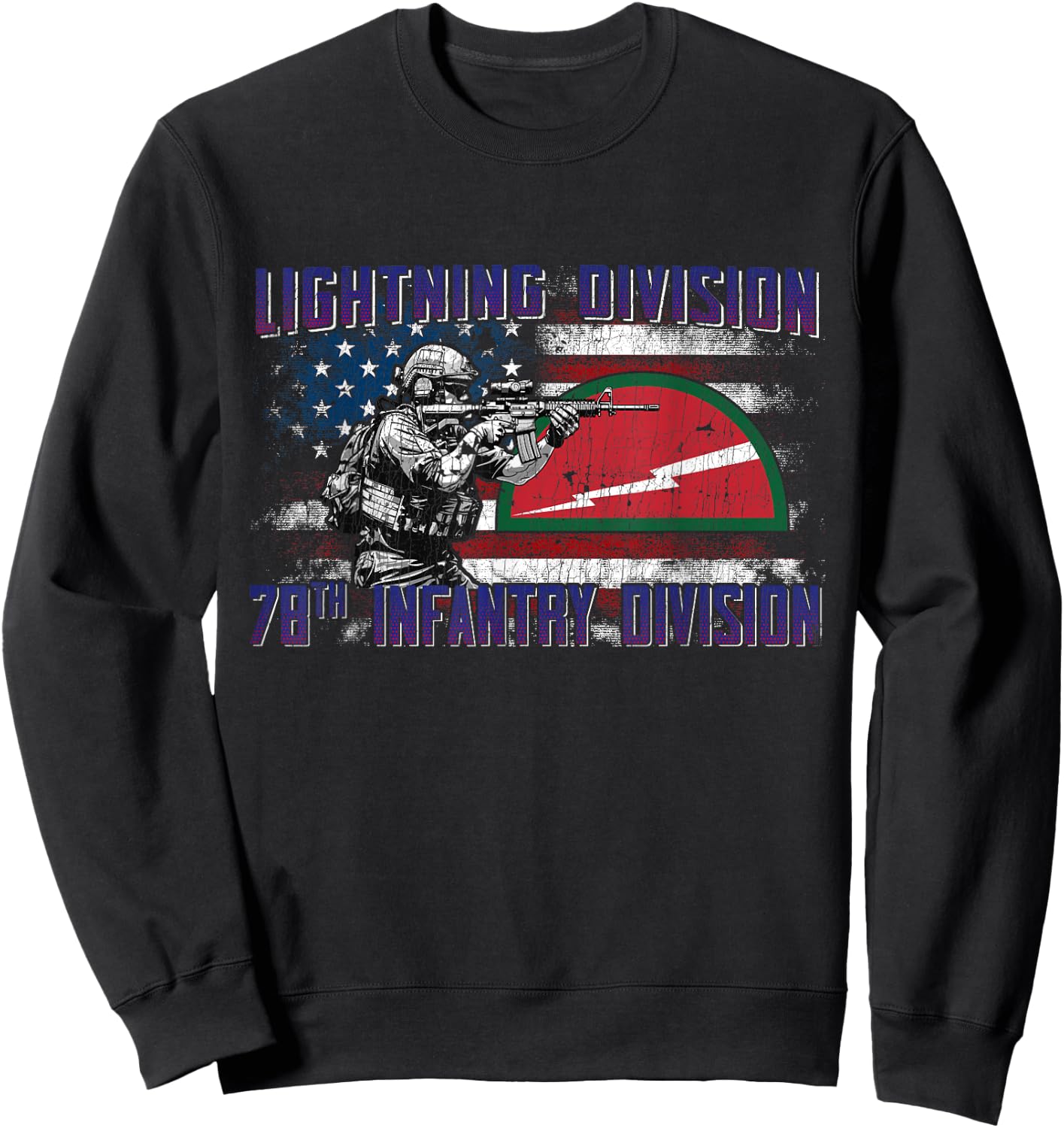 78th Infantry Division 78th ID Lightning Division Gifts Sweatshirt - Sweatshirt | Black