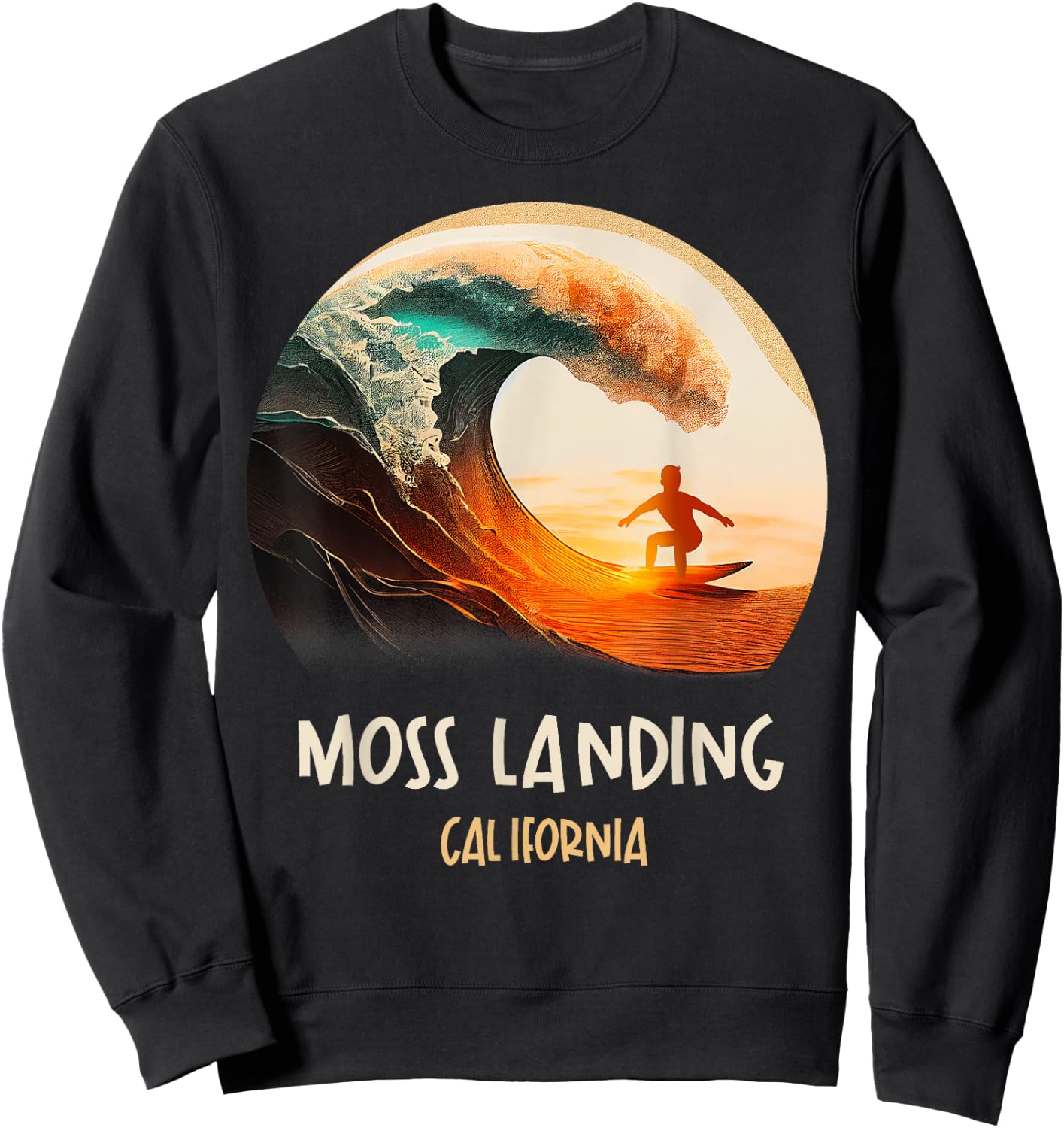 Moss Landing California Sweatshirt - Sweatshirt | Black