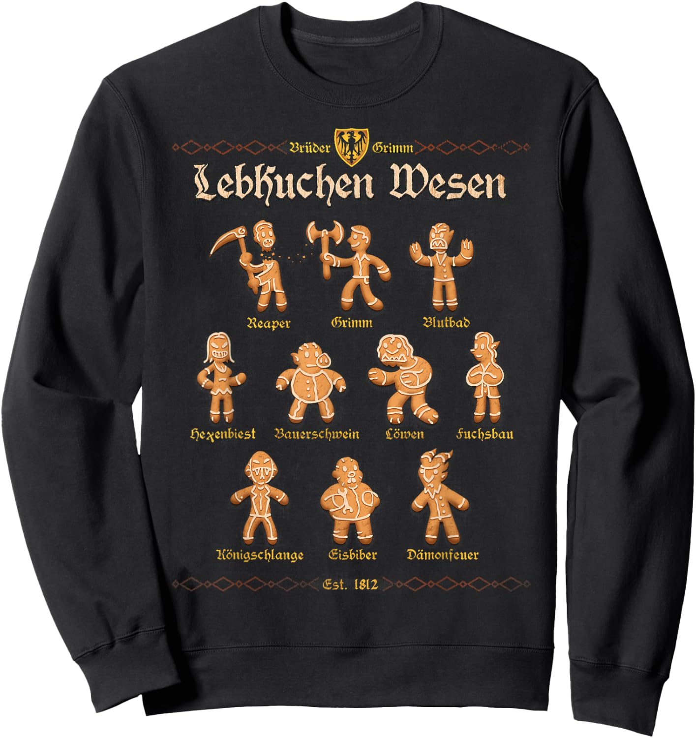 Grimm Gingerbread Sweatshirt - Sweatshirt | Black