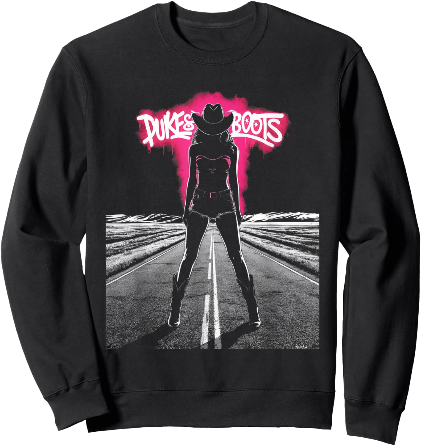 Dukes And Boots Cool Daisy Cowgirl Chick Sweatshirt - Sweatshirt | Black