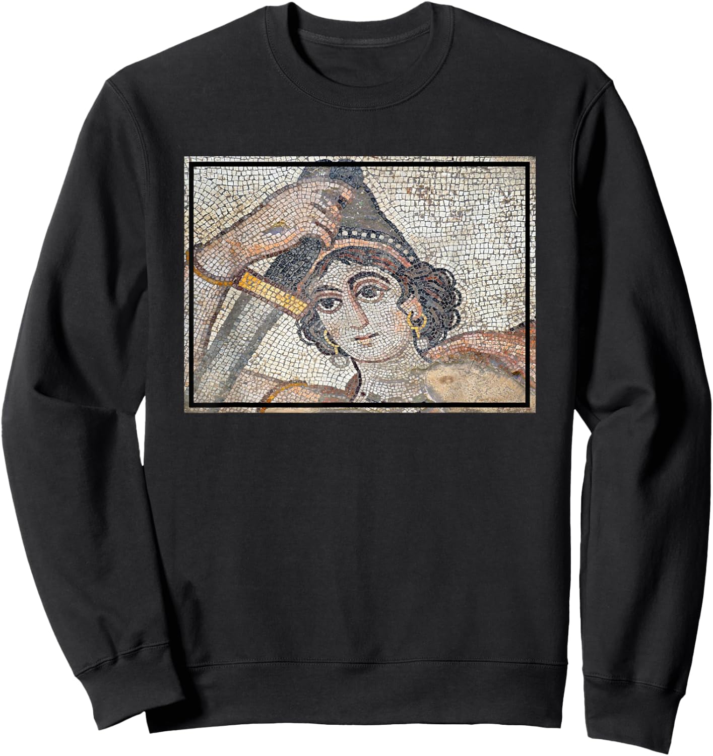 Hippolyta Mosaic Sweatshirt - Sweatshirt | Black