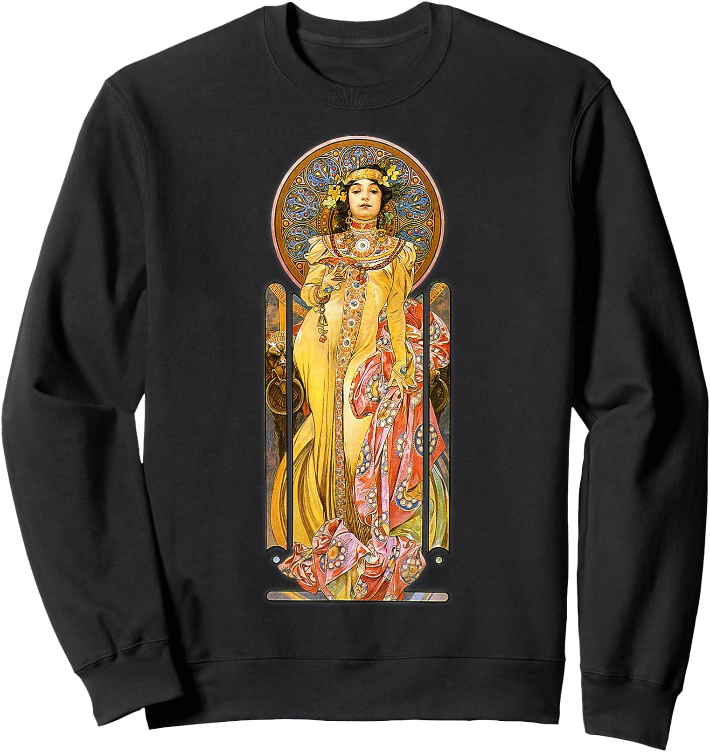 Art Nouveau Vintage Art deco Sweatshirt - Sweatshirt | Black