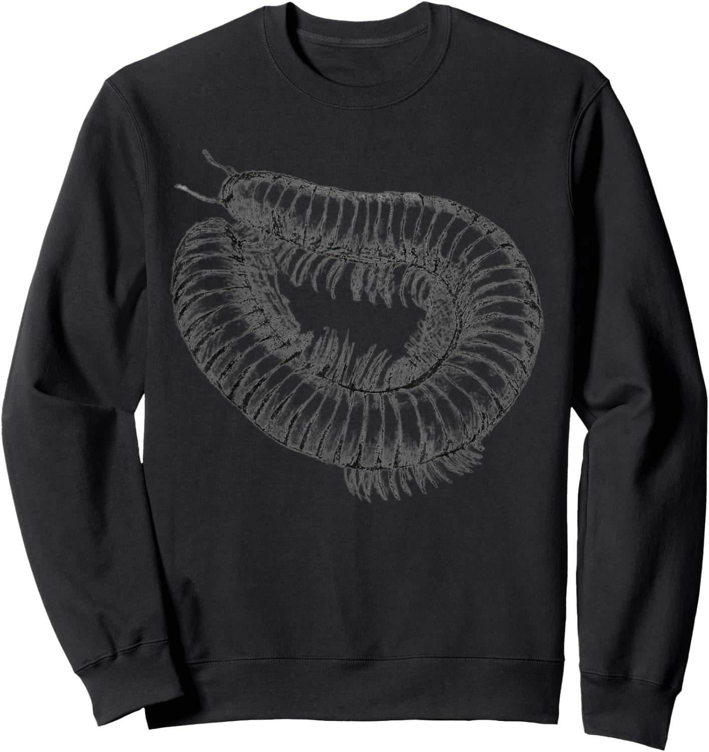 Terrarium Fan Shirts Giant Millipedes, Invertebrates, Drawing Terrarium - Black, Small, -Adult, Short Sleeve Sweatshirt - Sweatshirt | Black