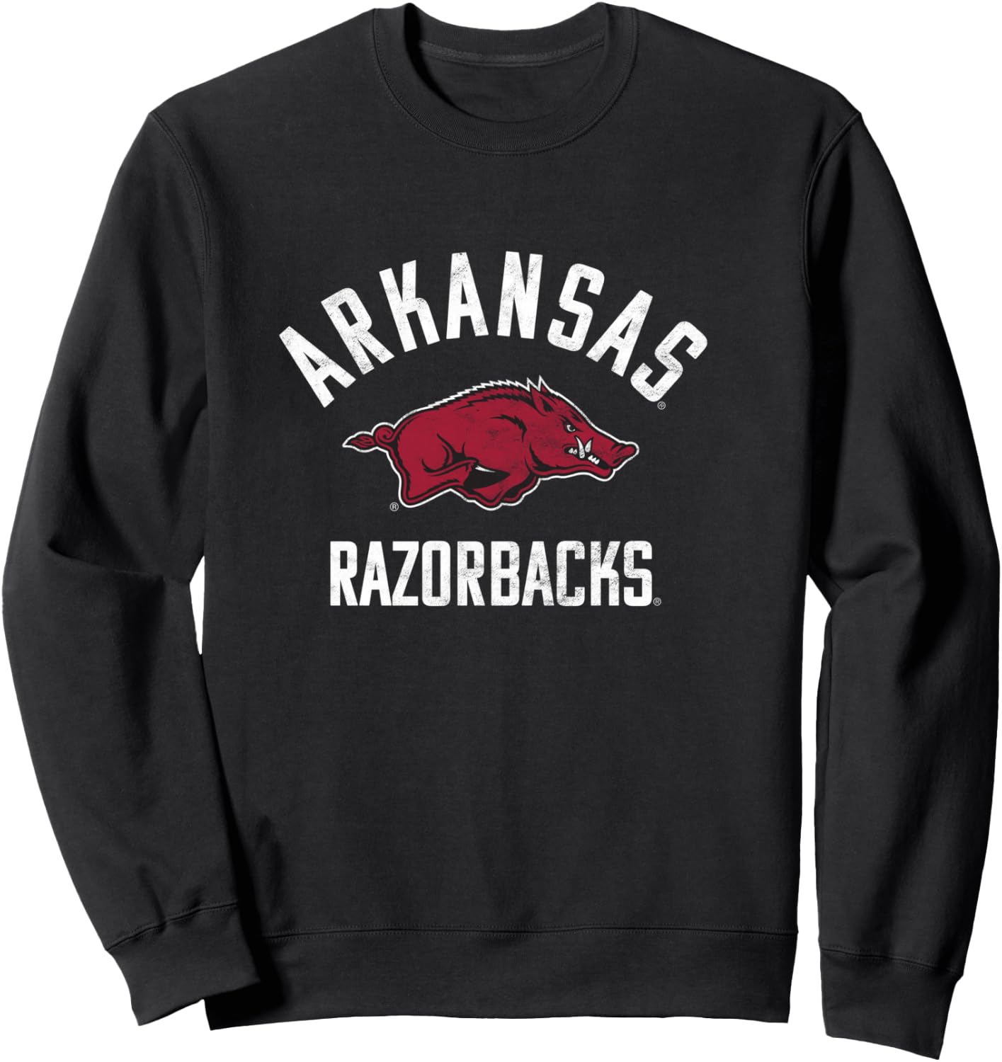 University of Arkansas Razorbacks Large Sweatshirt - Sweatshirt | Black
