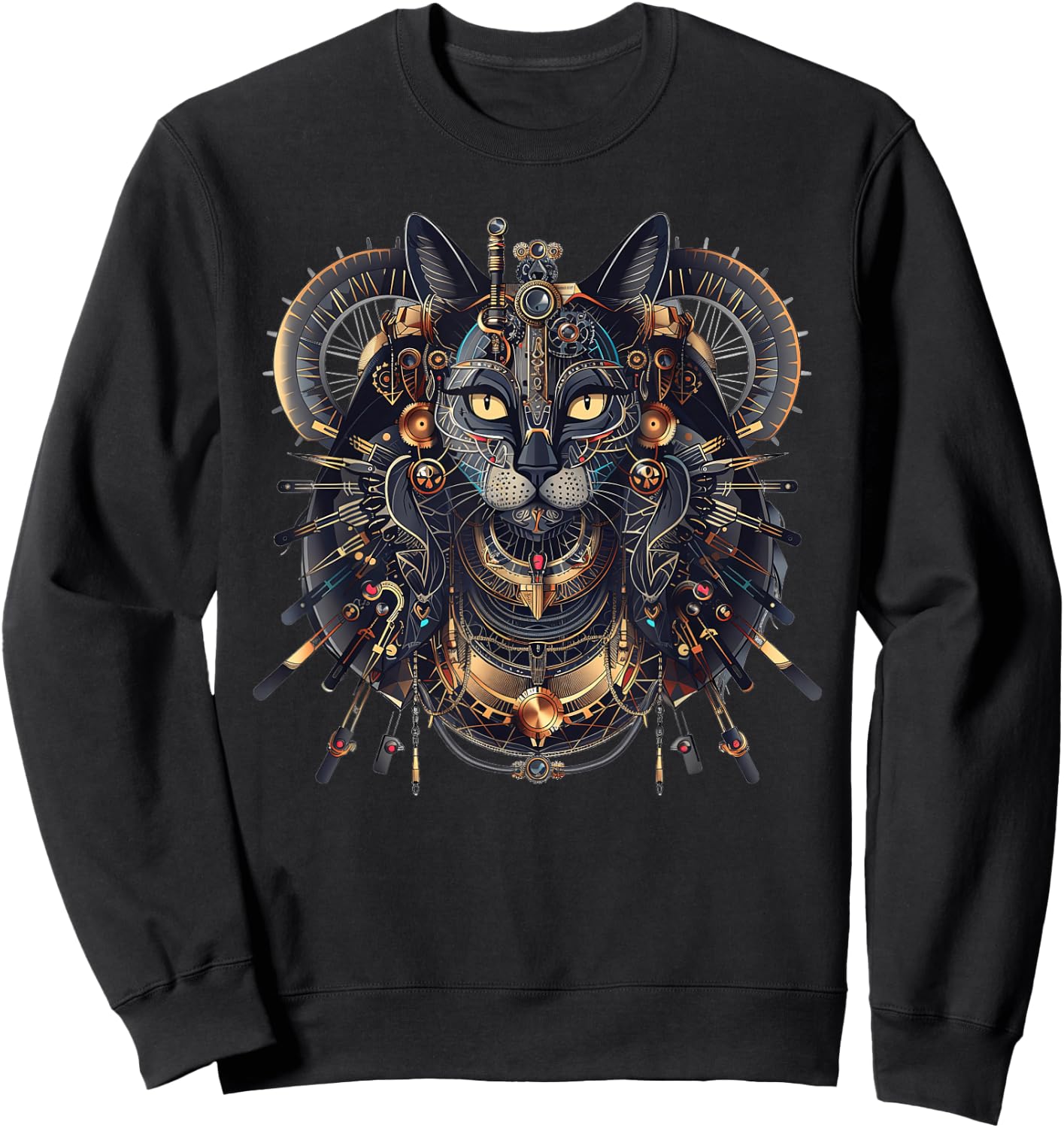 Sekhmet Steampunk Sweatshirt - Sweatshirt | Black