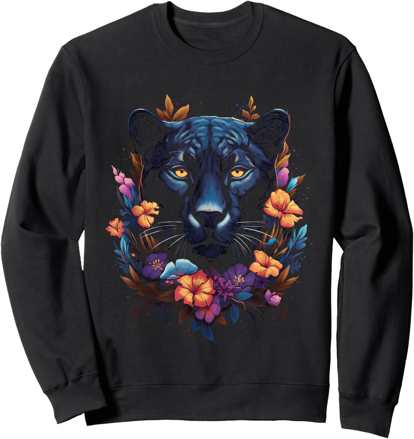 Panther with beautiful eyes black panthers Sweatshirt - Sweatshirt | Black